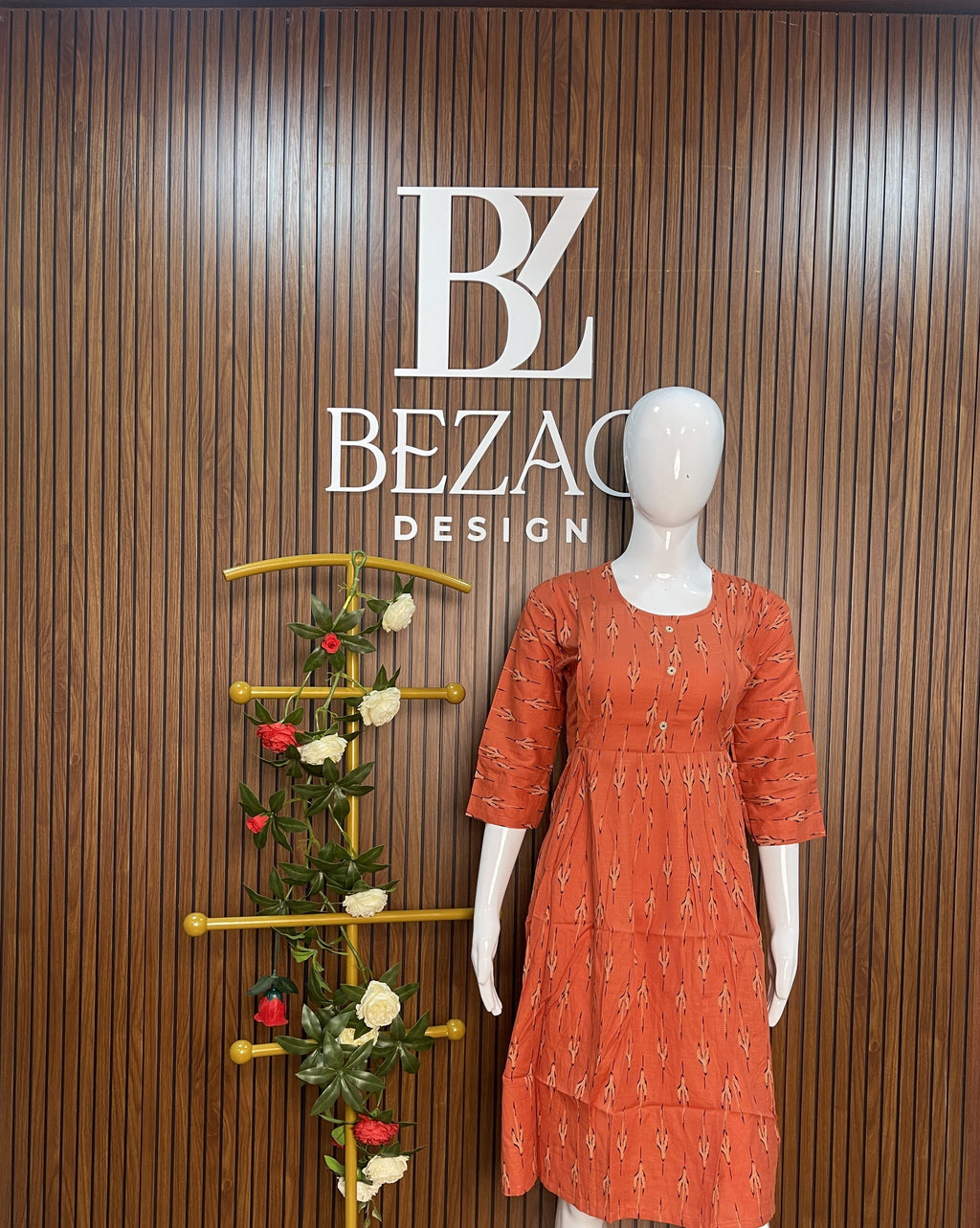 Printed Cotton Feeding Kurti