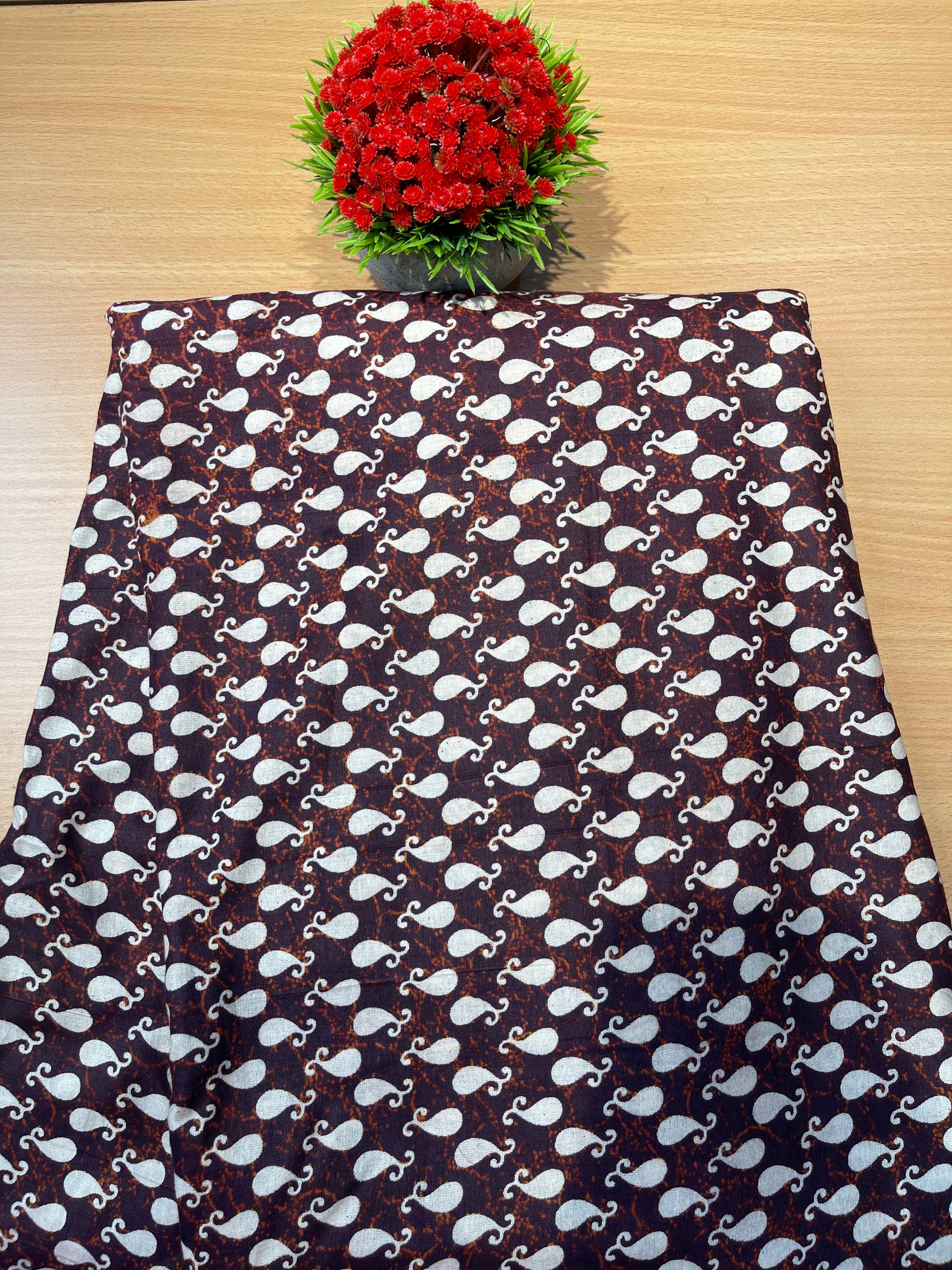 Cotton Ajrak Print