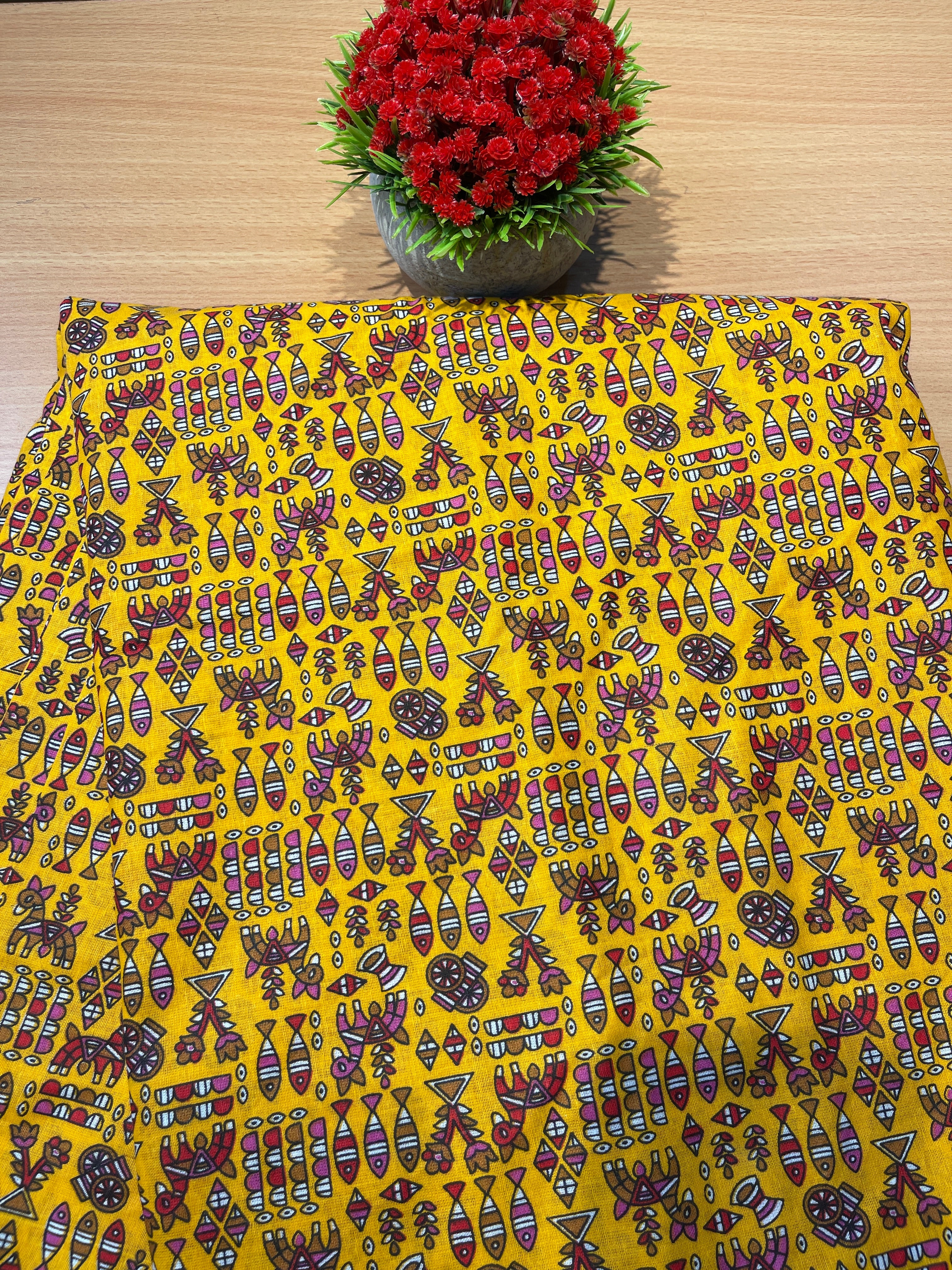 Ajrakh Print Fabric