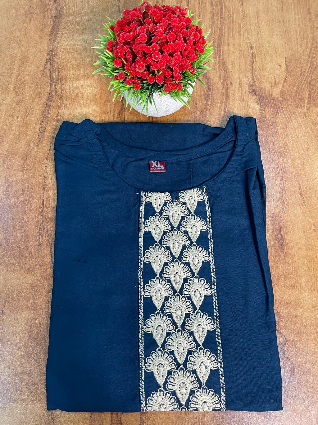 Plain Rayon Cotton Kurti