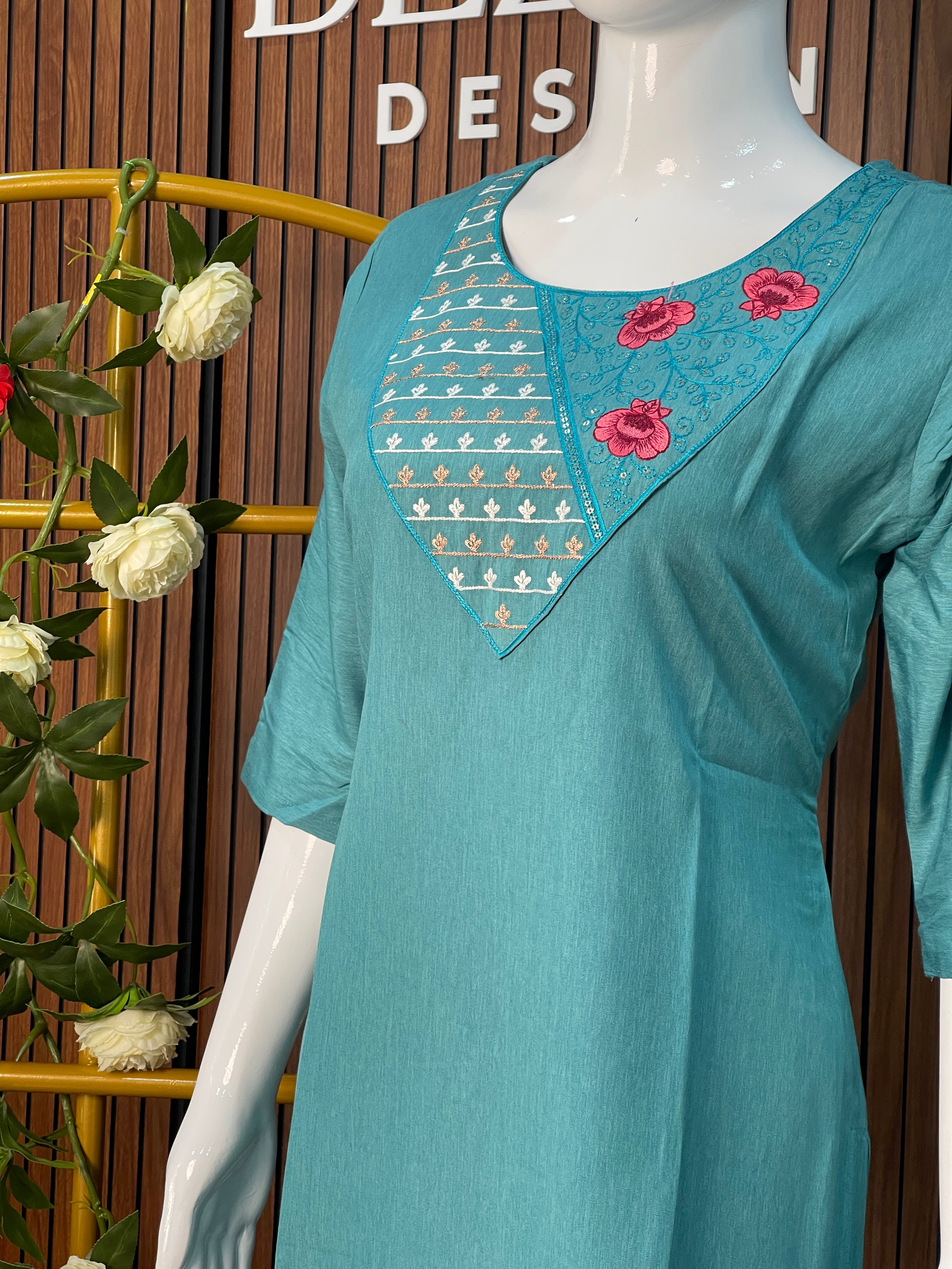 Plain Rayon Kurti