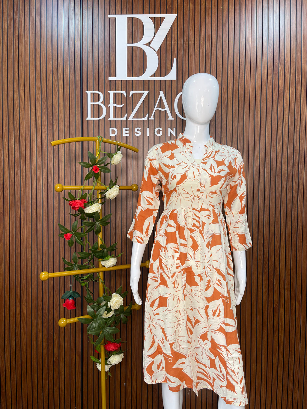 Printed Rayon Cotton Kurti