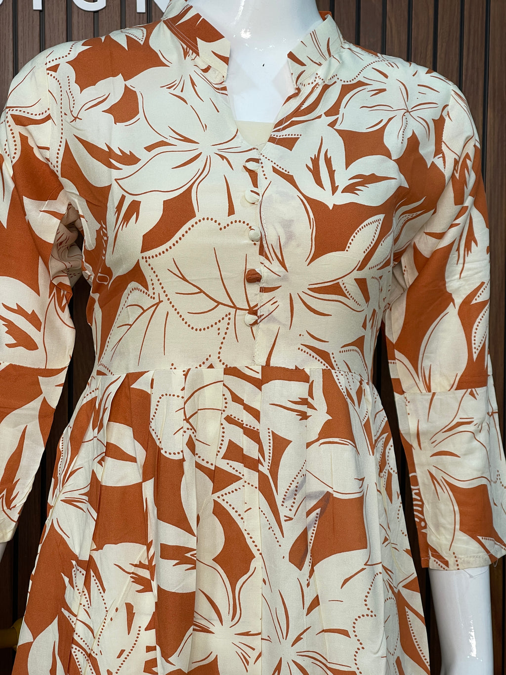 Printed Rayon Cotton Kurti
