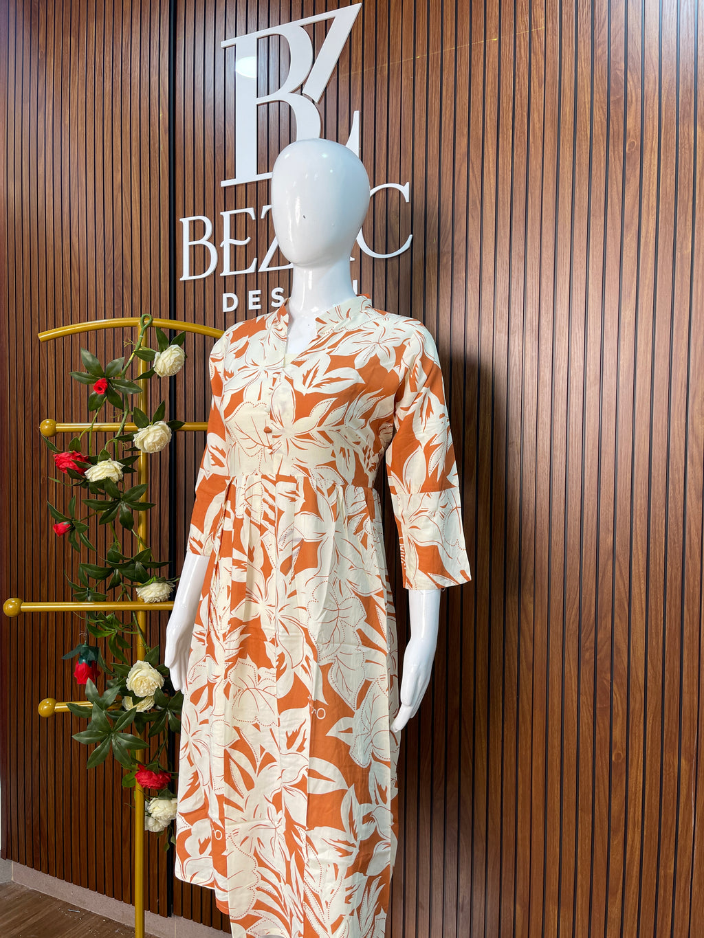 Printed Rayon Cotton Kurti