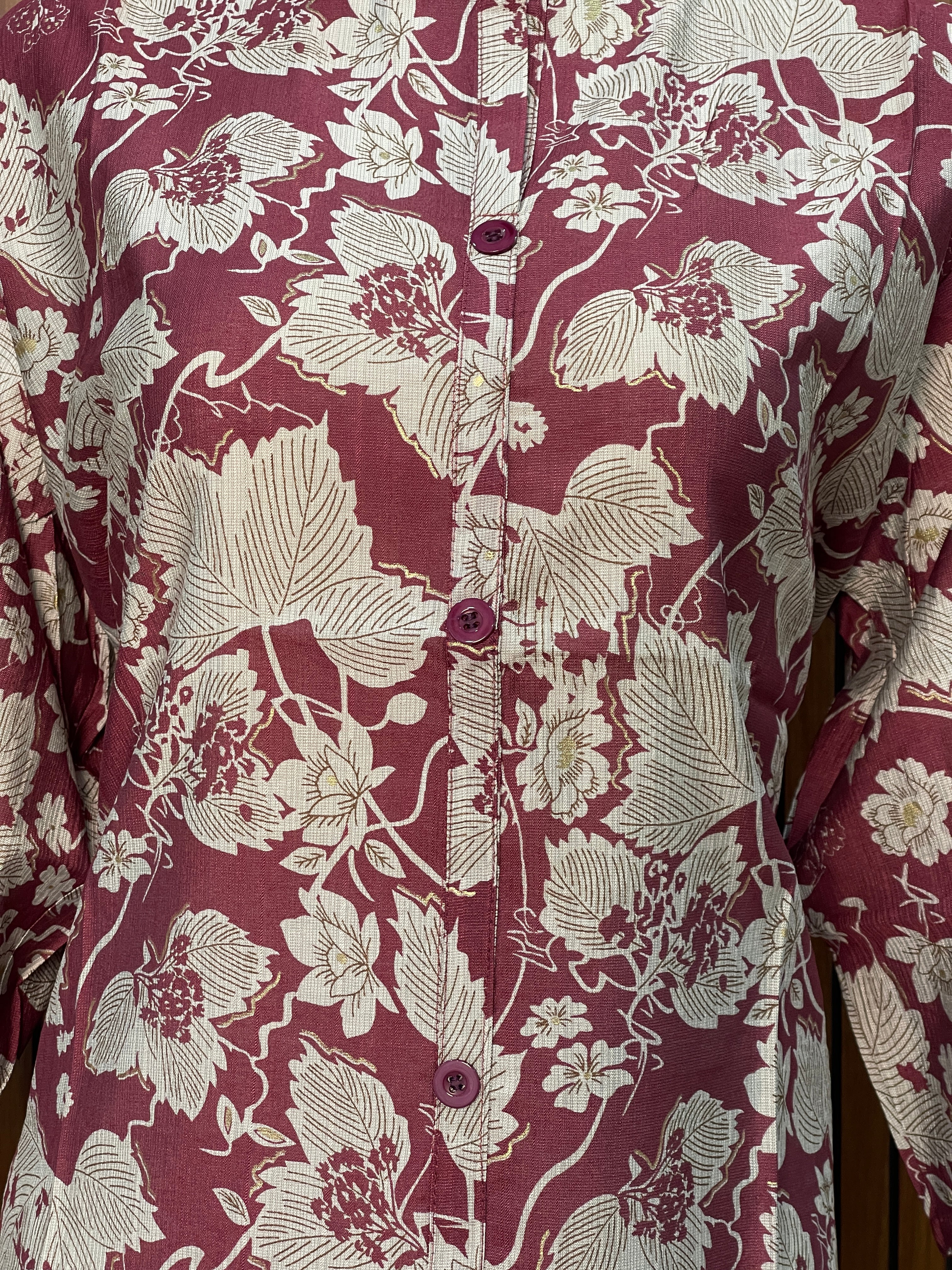 Floral printed Rayon Kurti