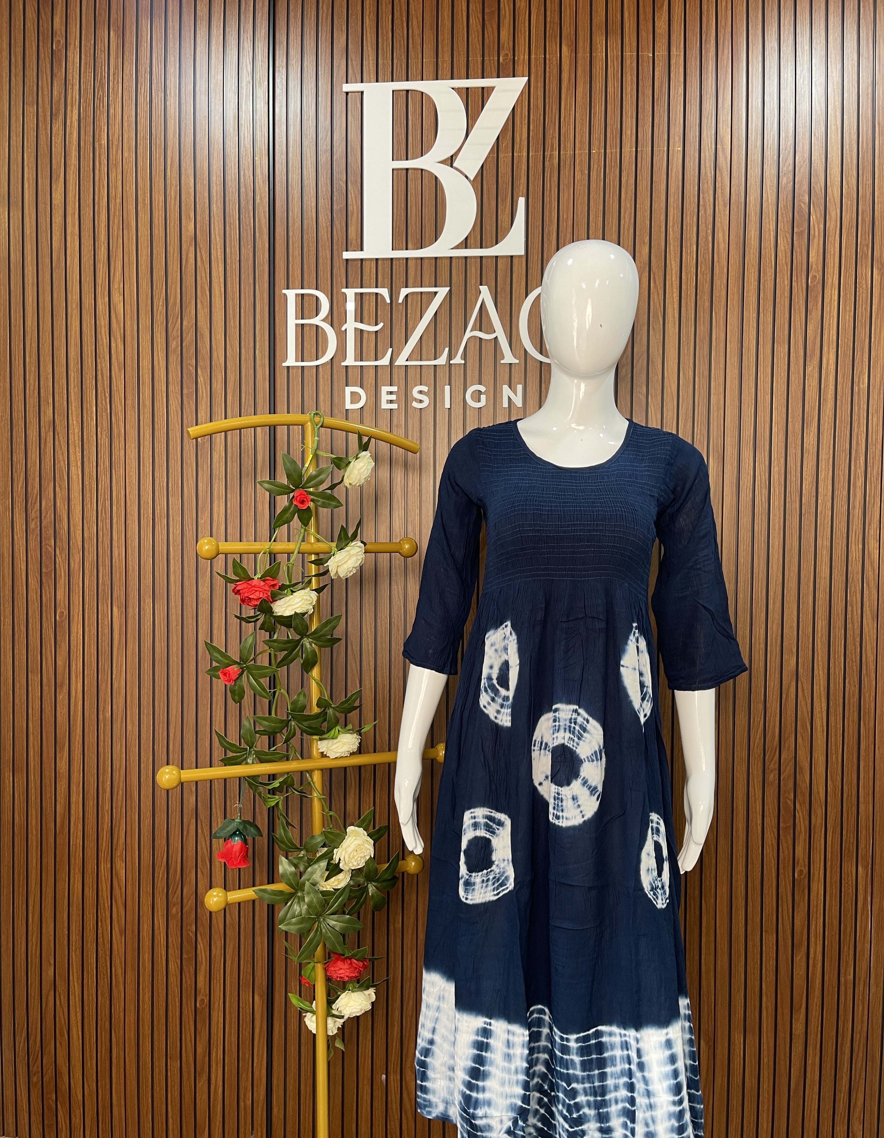 Kurti with Smoking Work