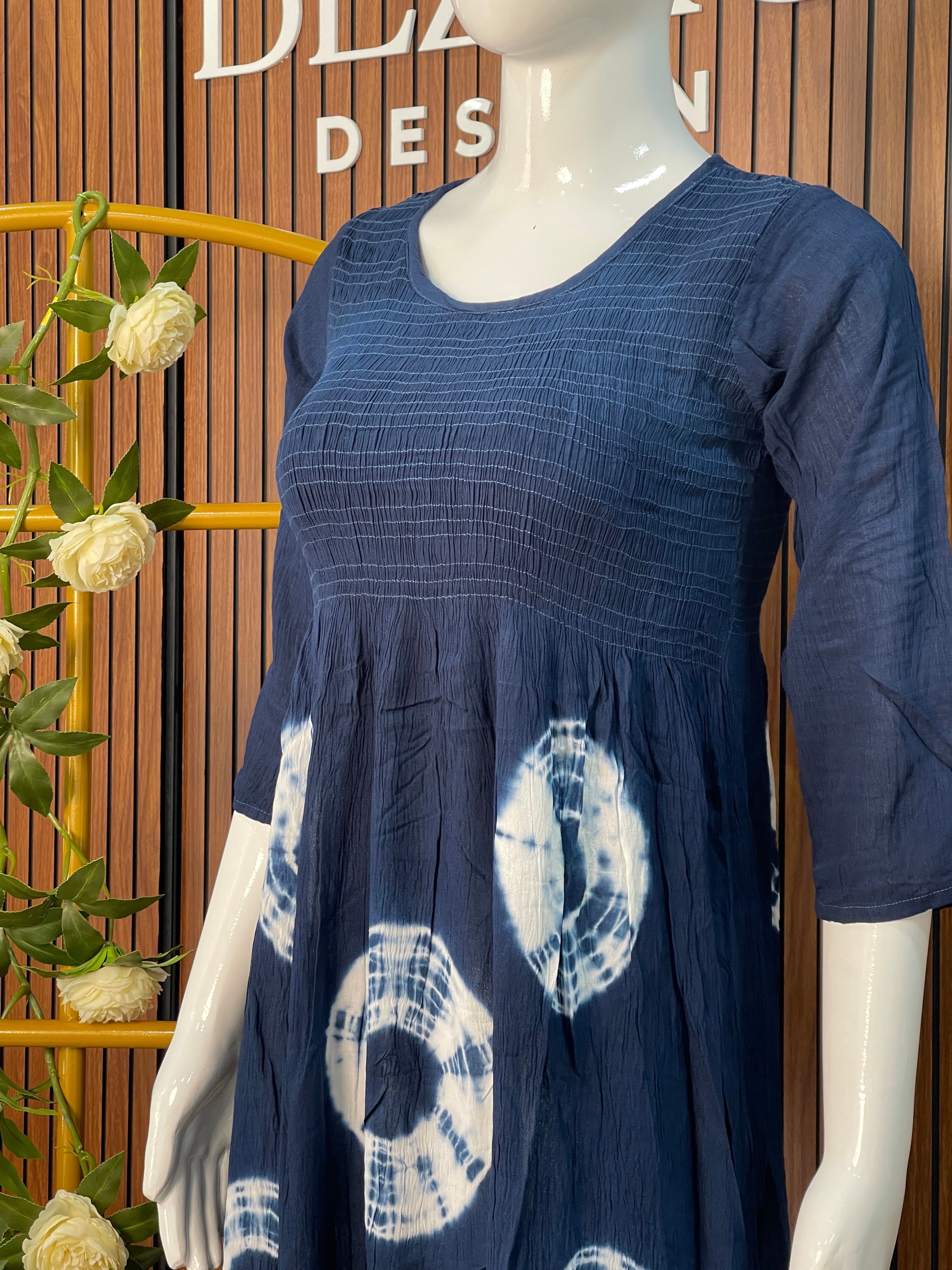 Kurti with Smoking Work