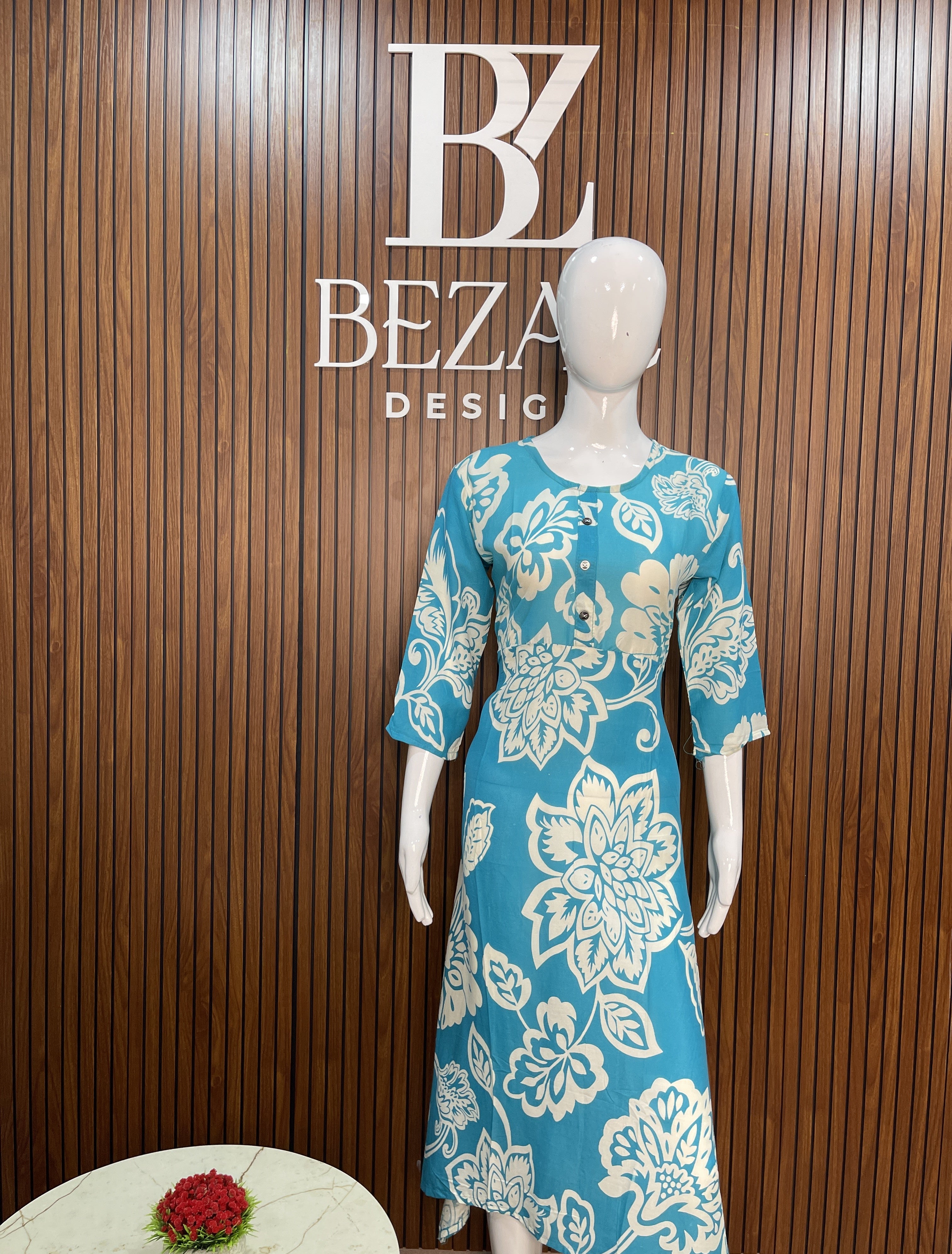 Cotton Rayon Printed Kurti