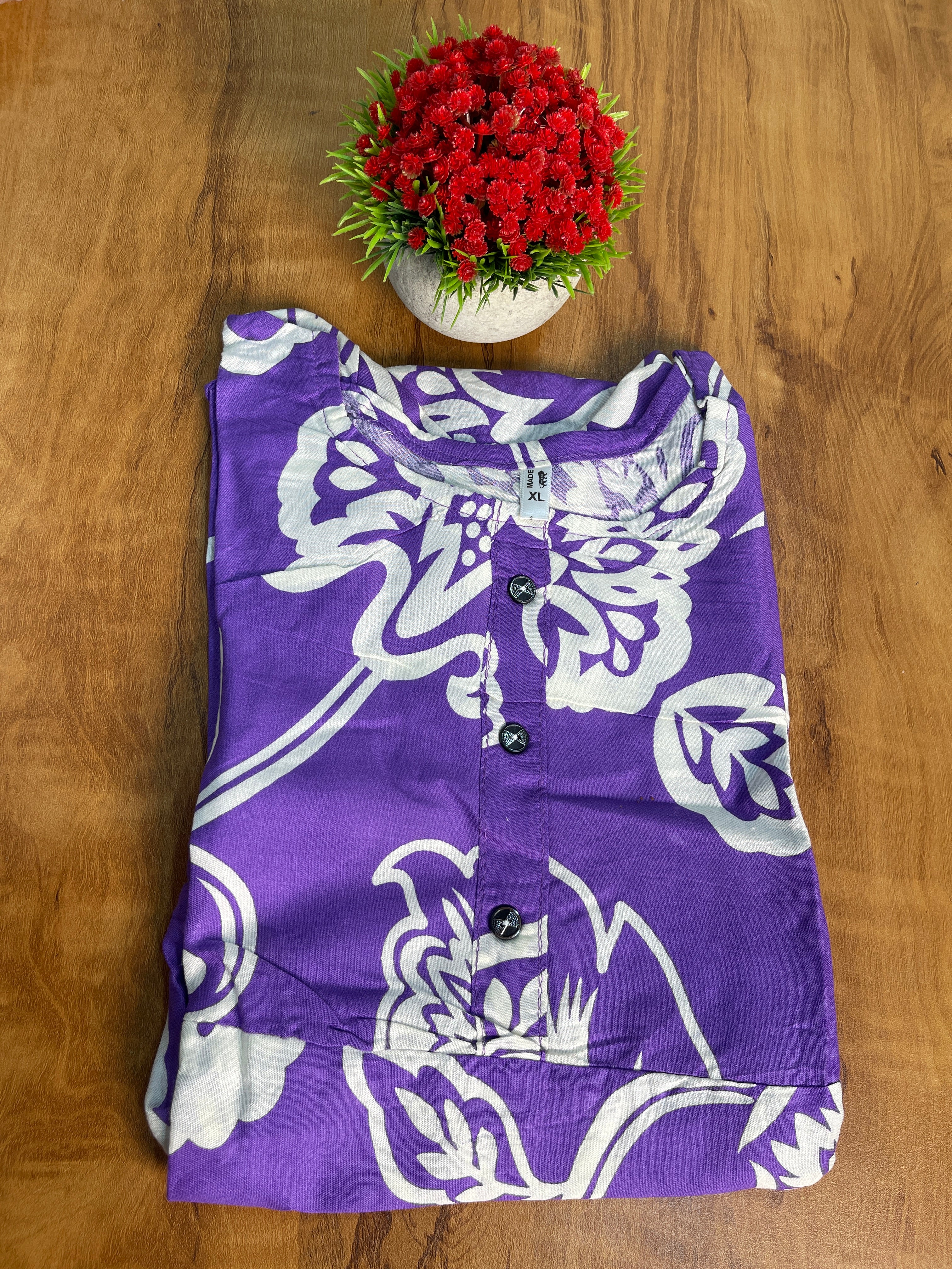 Cotton Rayon Printed Kurti