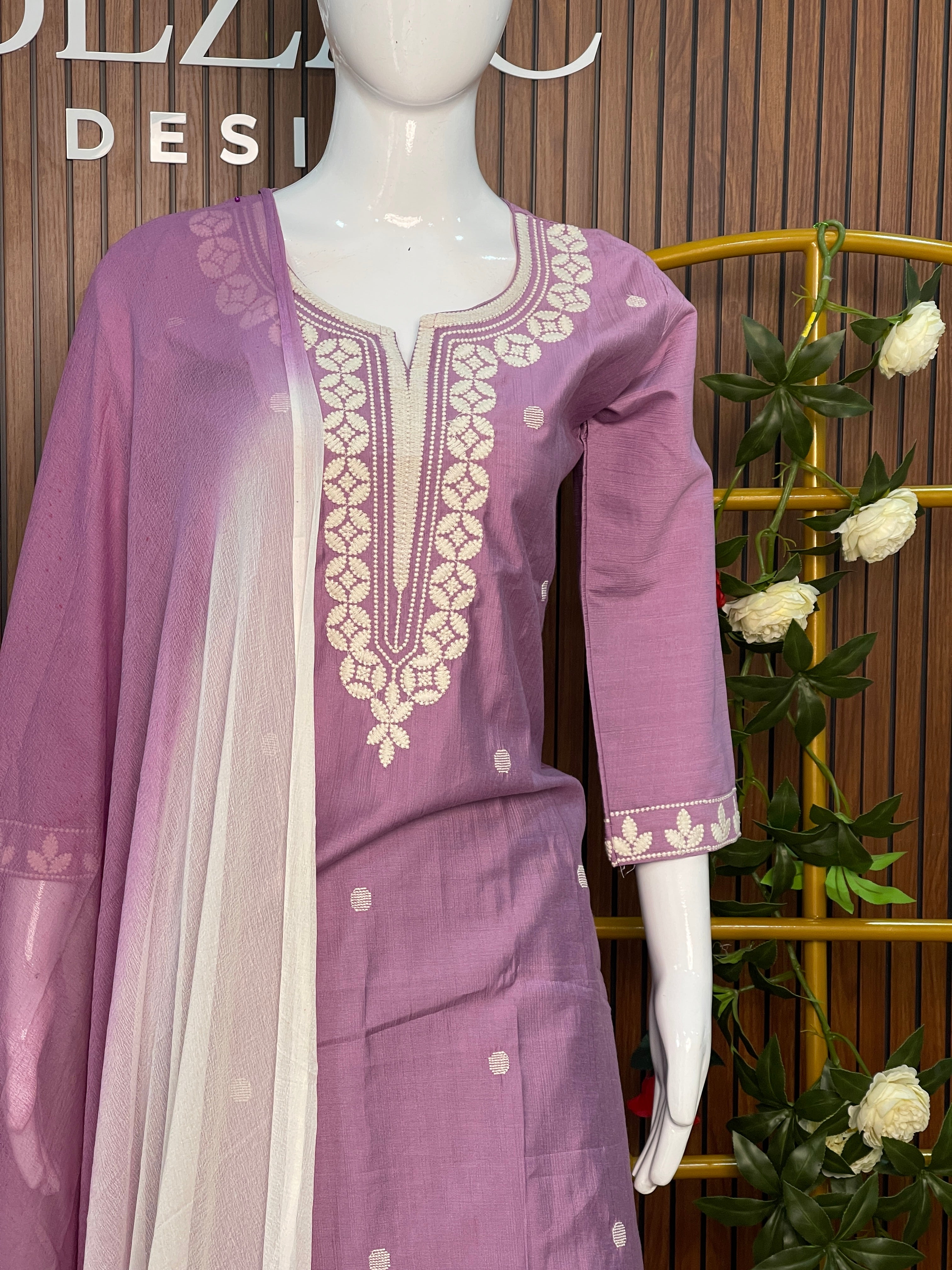 Cotton Slub Salwar Set