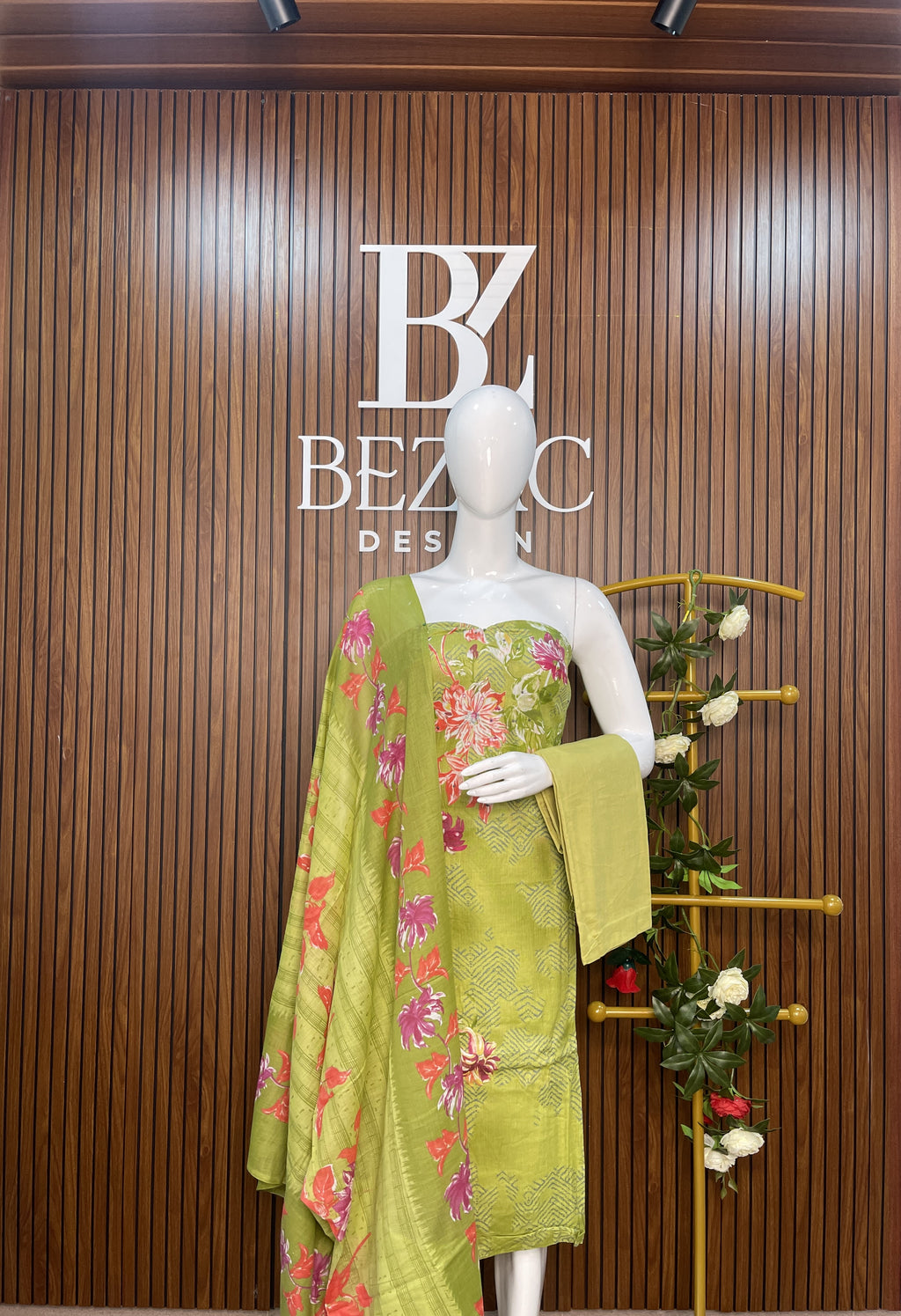 Cotton Unstitched Salwar Set