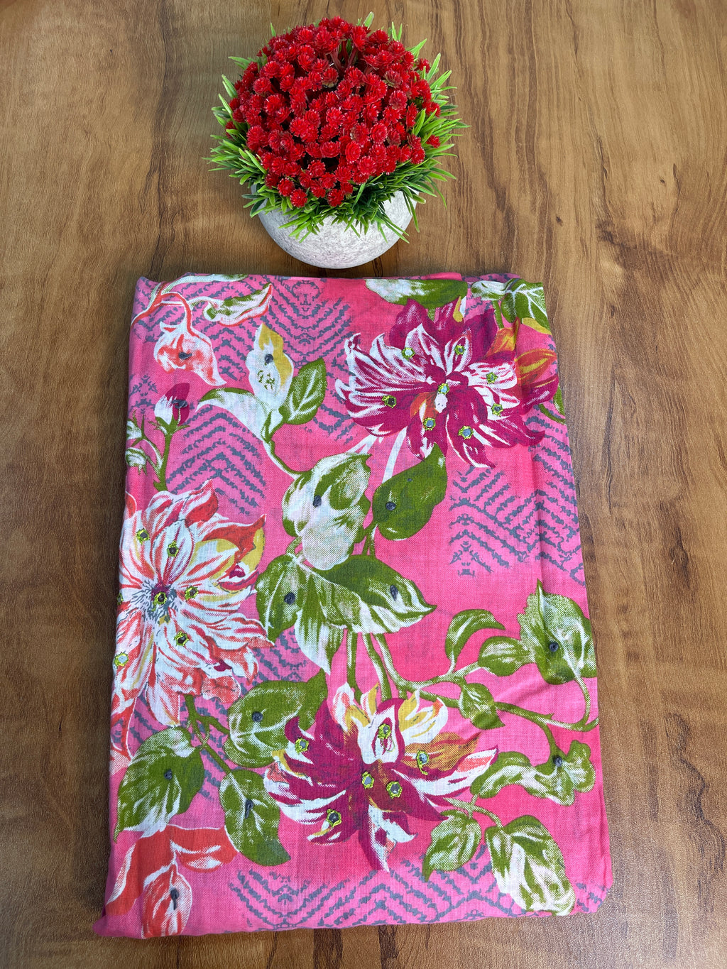 Cotton Unstitched Salwar Set