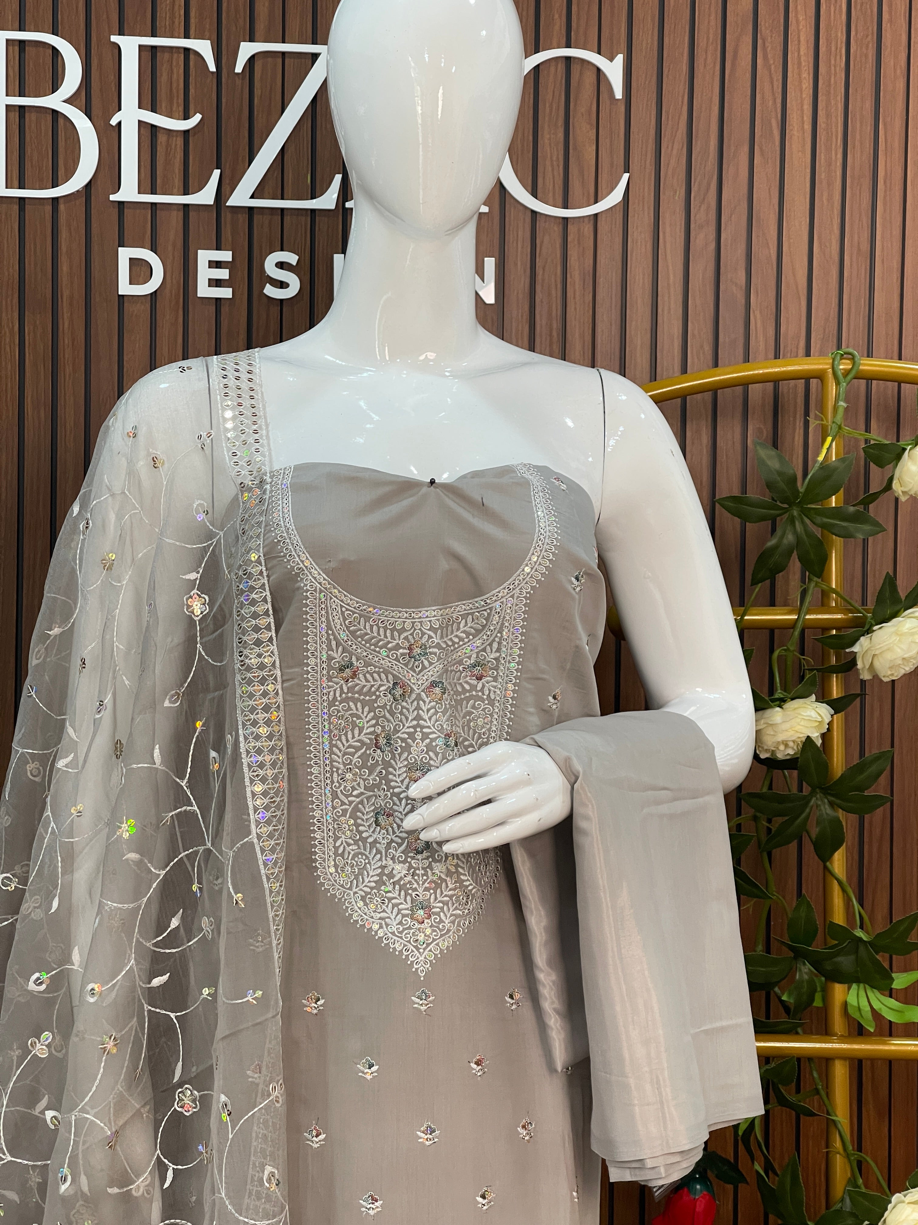 Unstitched Salwar Set