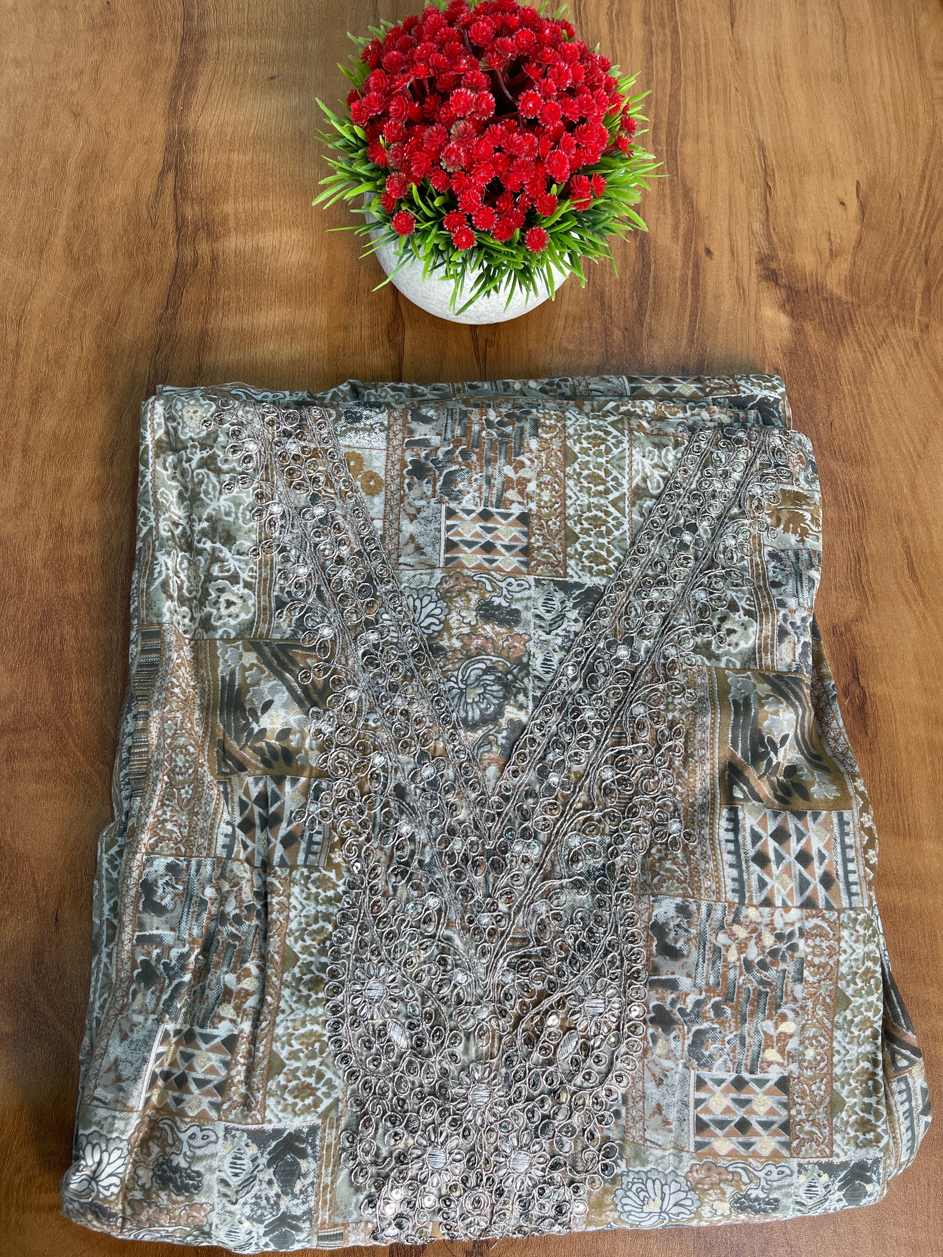 Unstitched Salwar Set