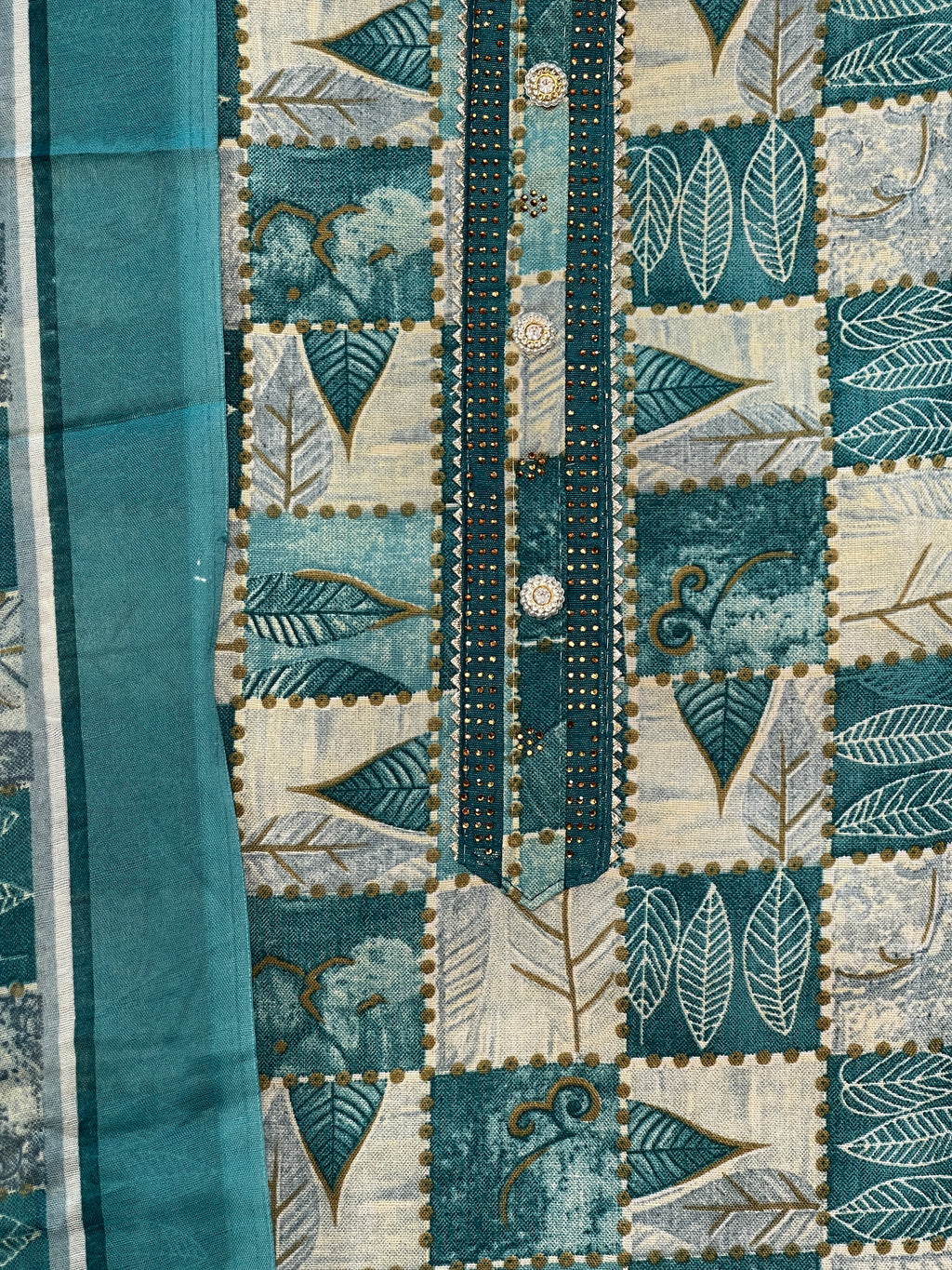 Unstitched Cotton Salwar Set