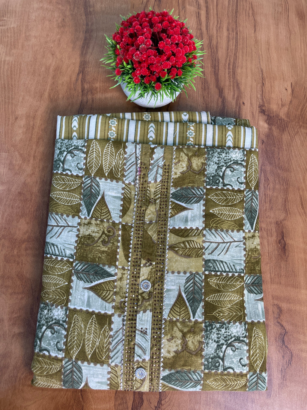 Unstitched Cotton Salwar Set