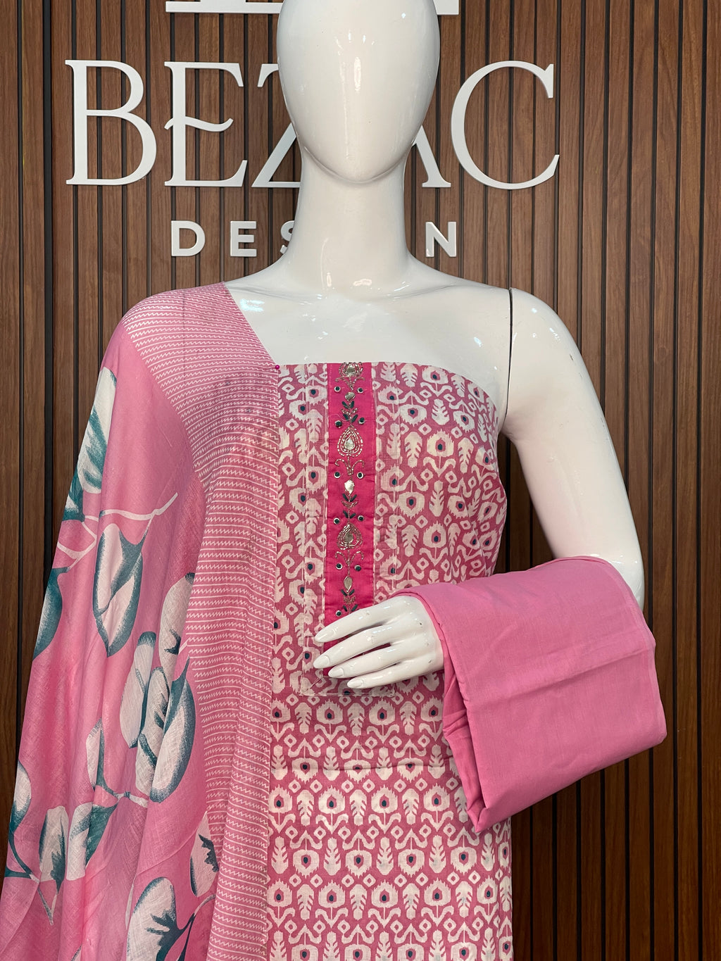 Cotton Printed Unstitched Salwar Set