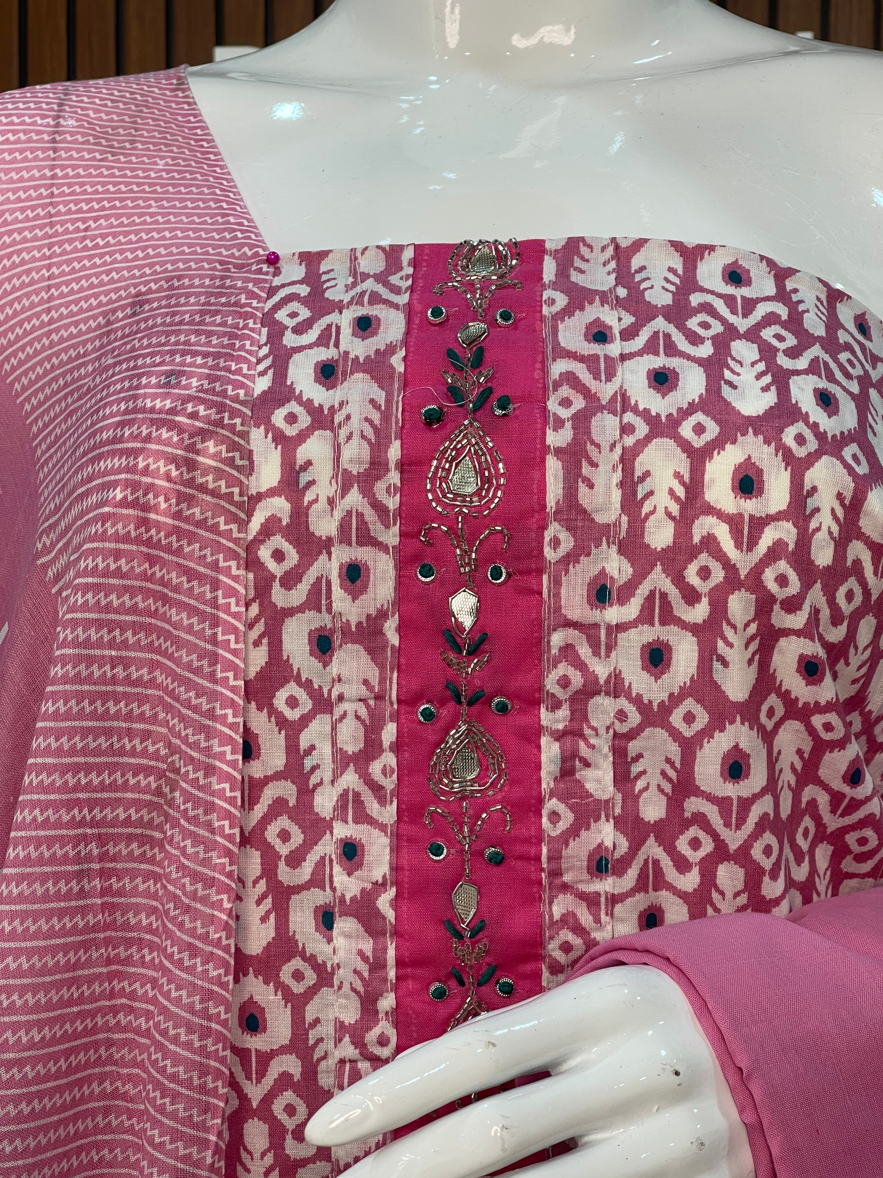 Cotton Printed Unstitched Salwar Set