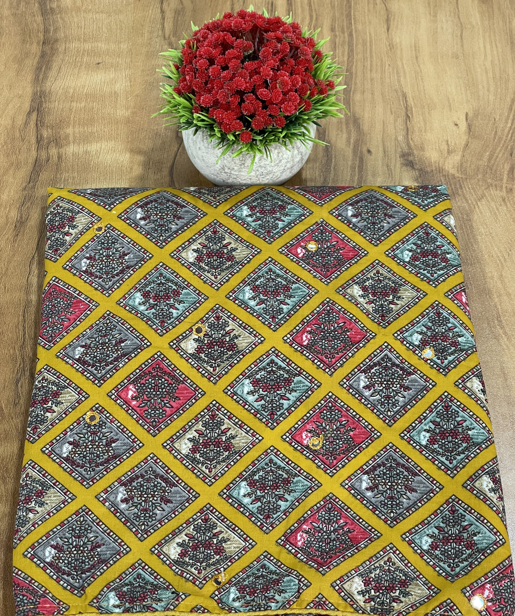 Cotton Printed Unstitched Salwar Set