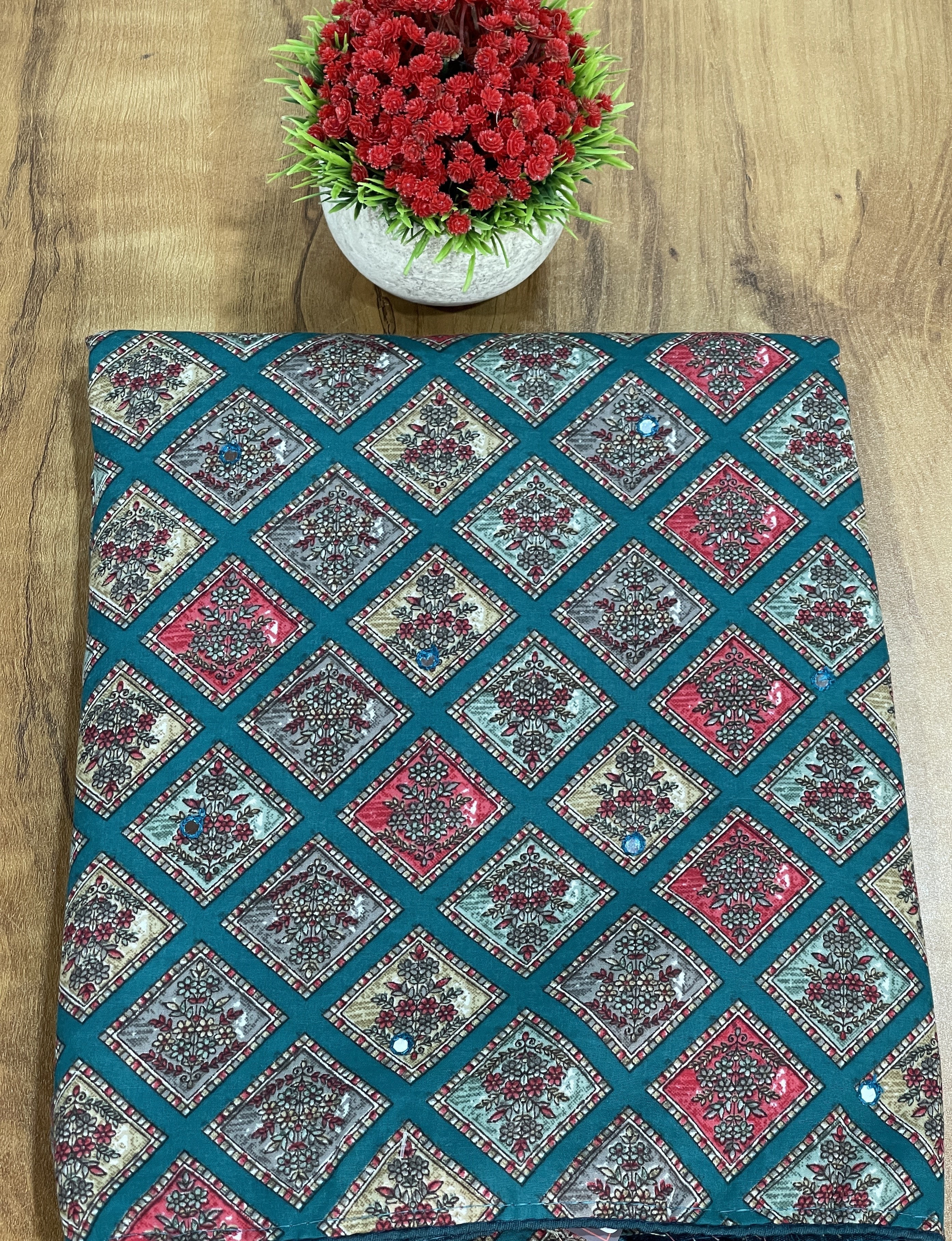 Cotton Printed Unstitched Salwar Set