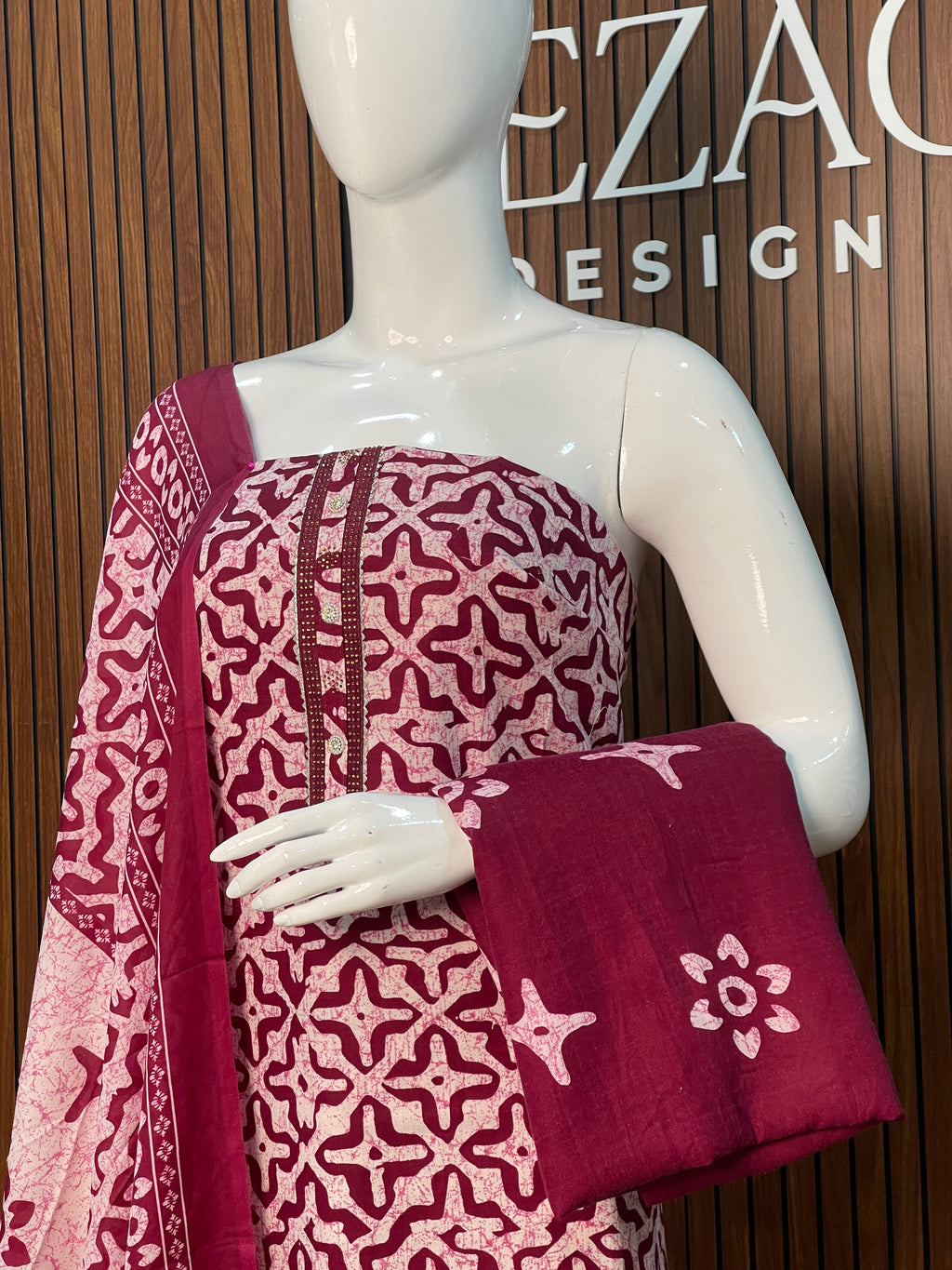 Cotton Printed Unstitched Salwar Set