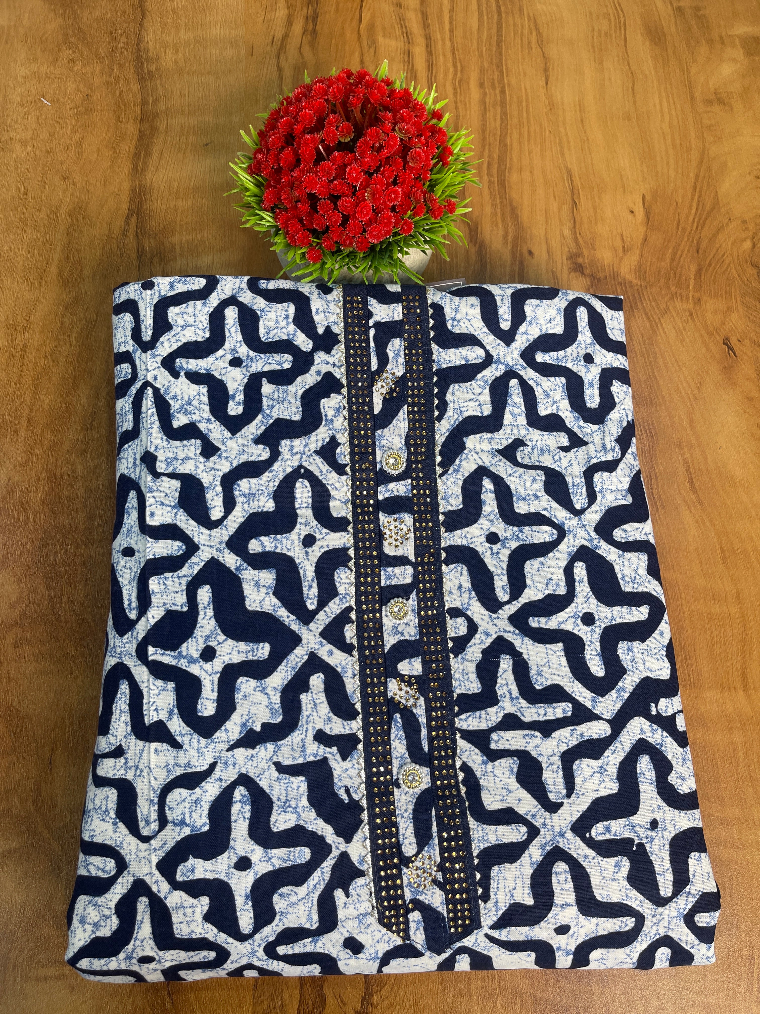 Cotton Printed Unstitched Salwar Set