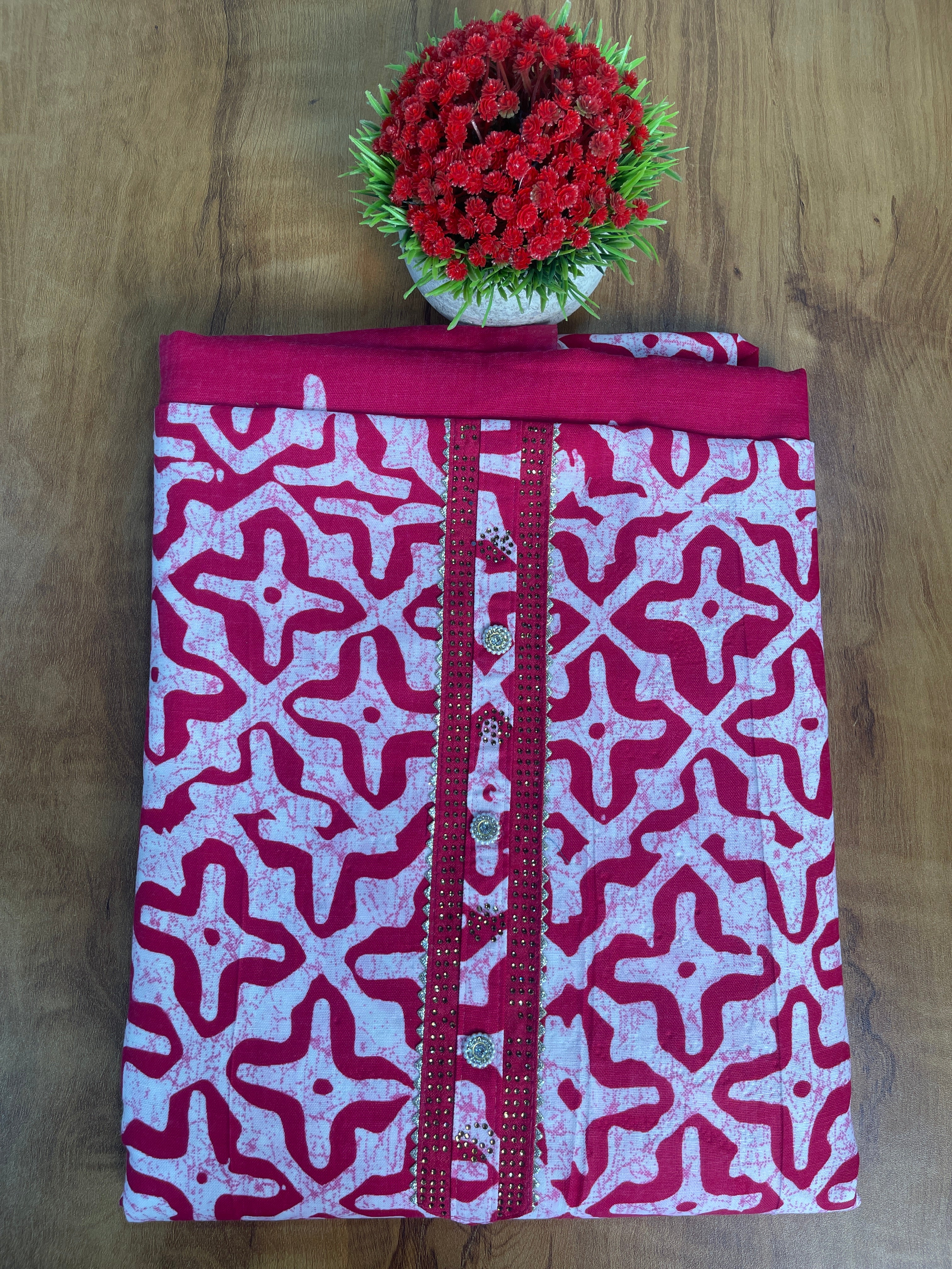 Cotton Printed Unstitched Salwar Set