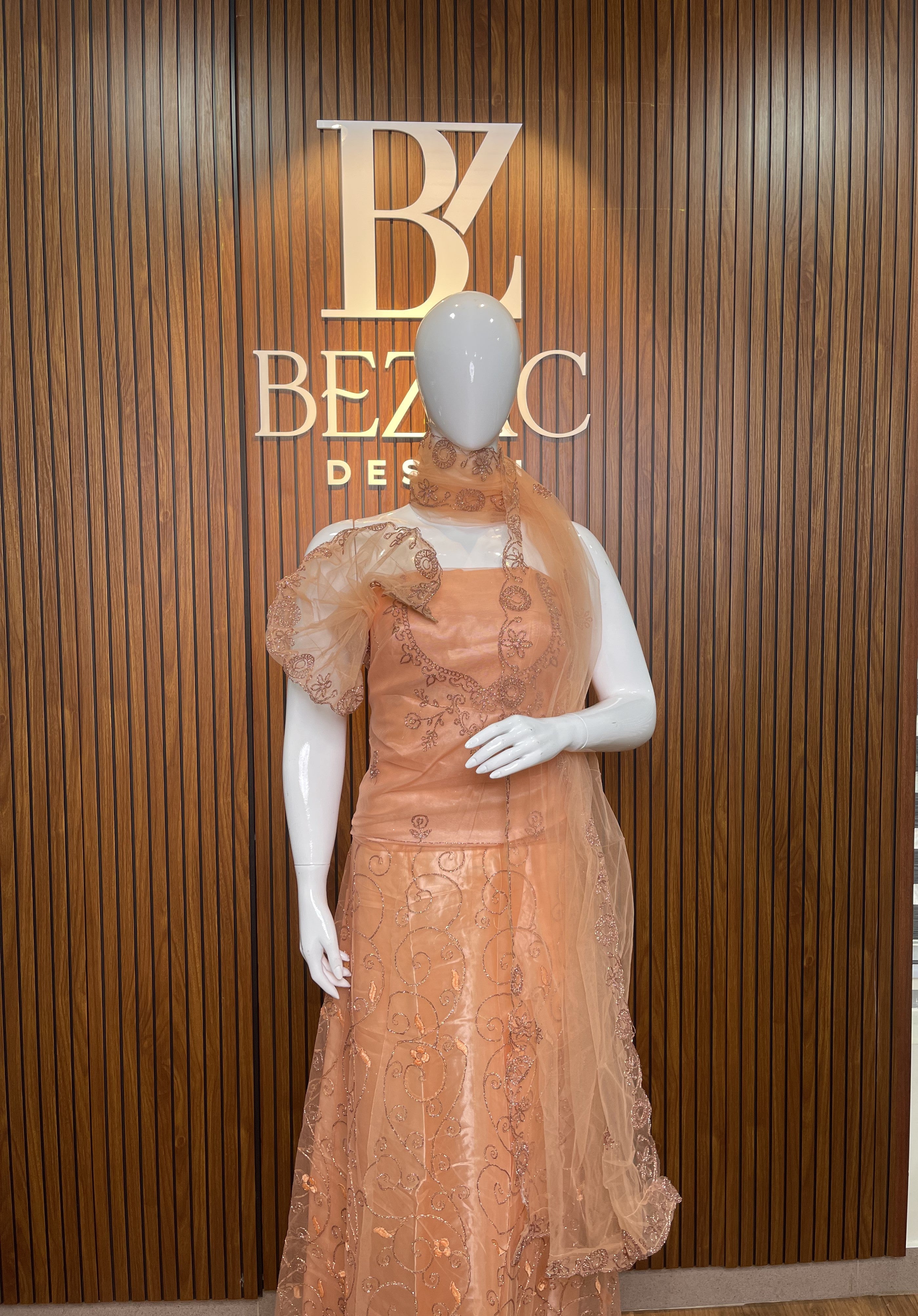 Lehanga - Semi Stitched