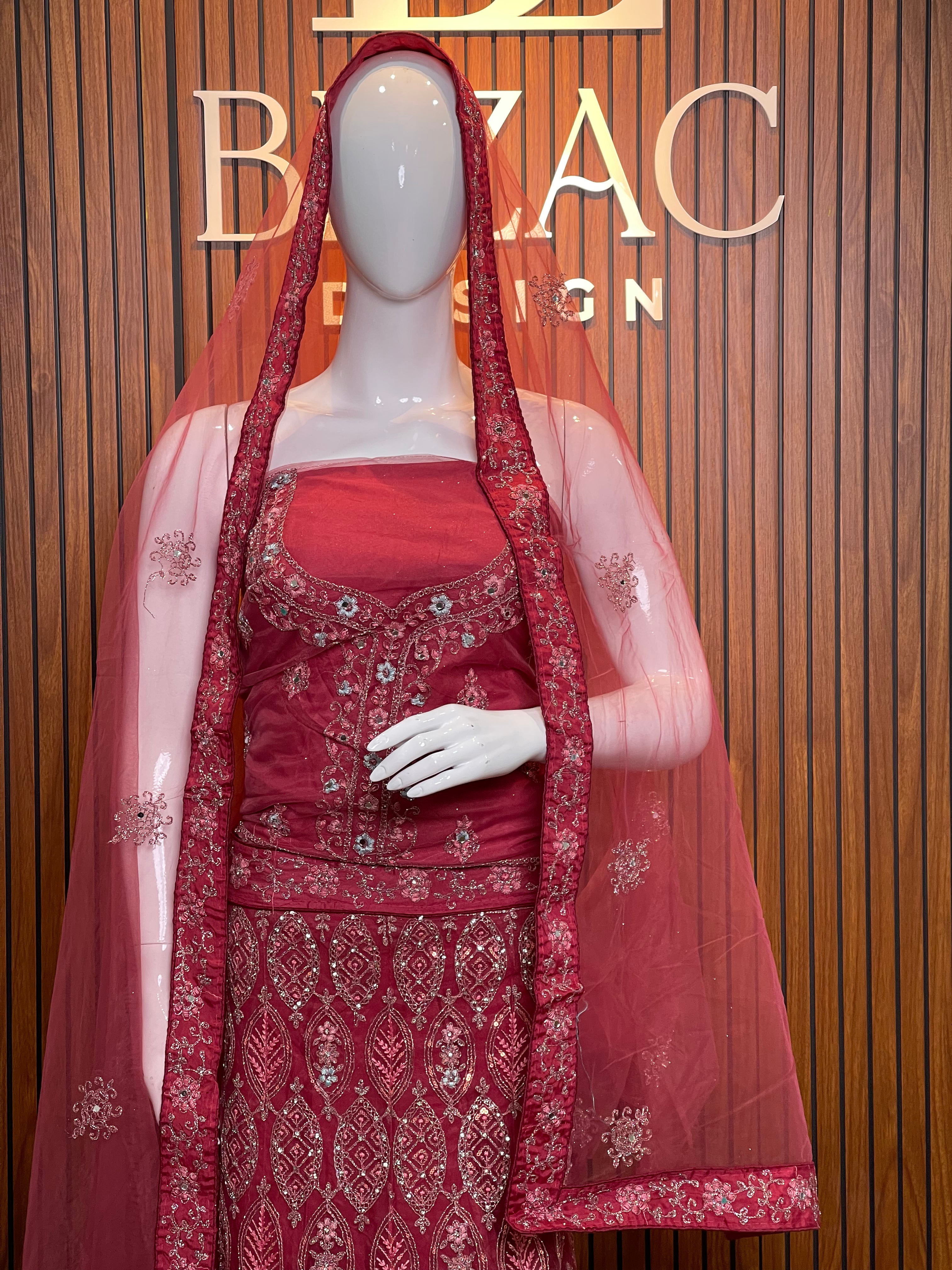 Lehanga - Semi Stitched