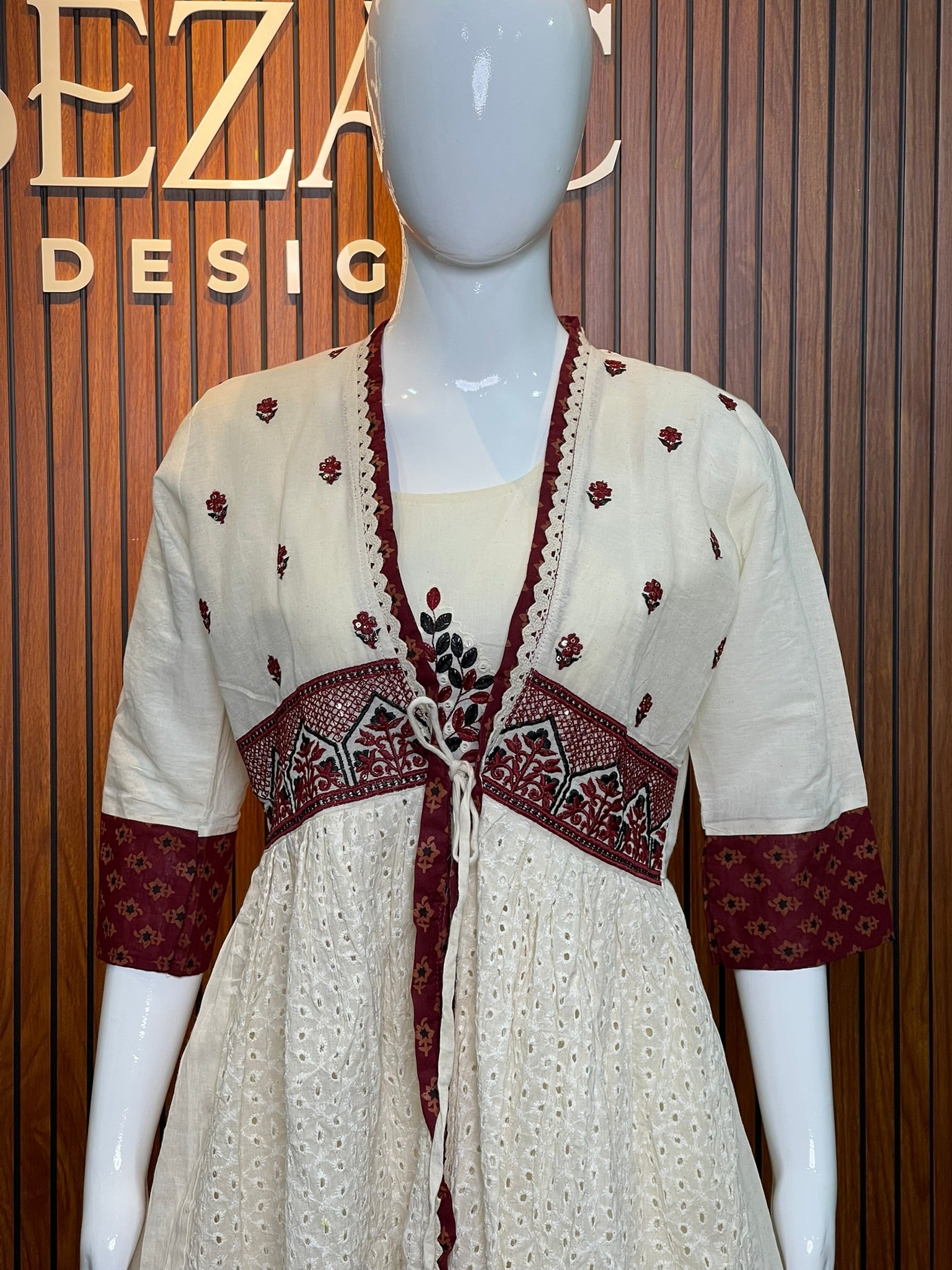 Cotton Two Piece Dress