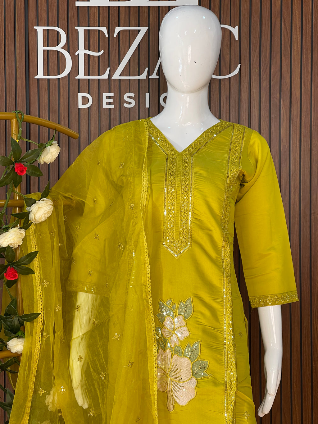 Salwar set in Cotton Modal fabric.