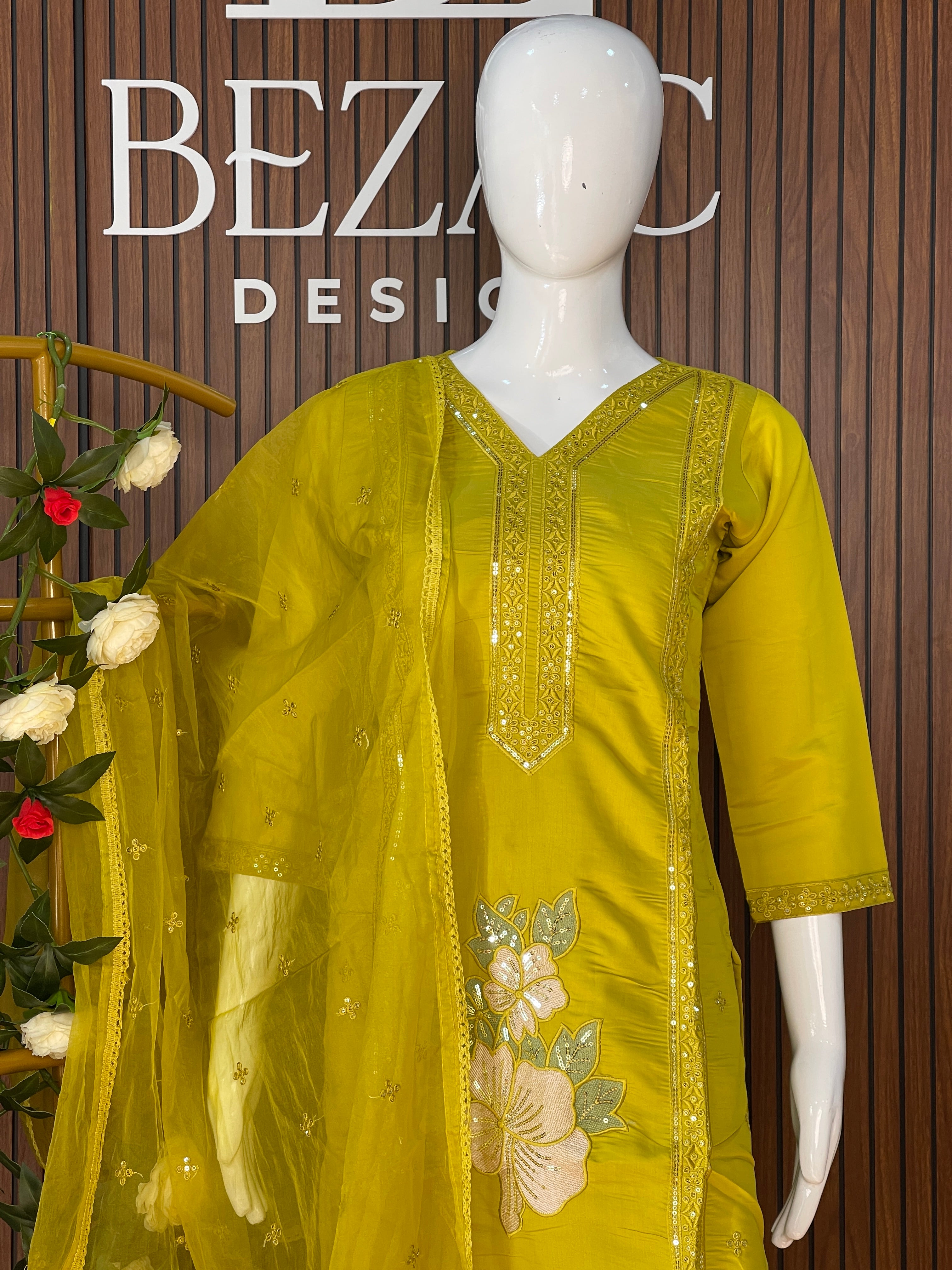 Salwar set in Cotton Modal fabric.