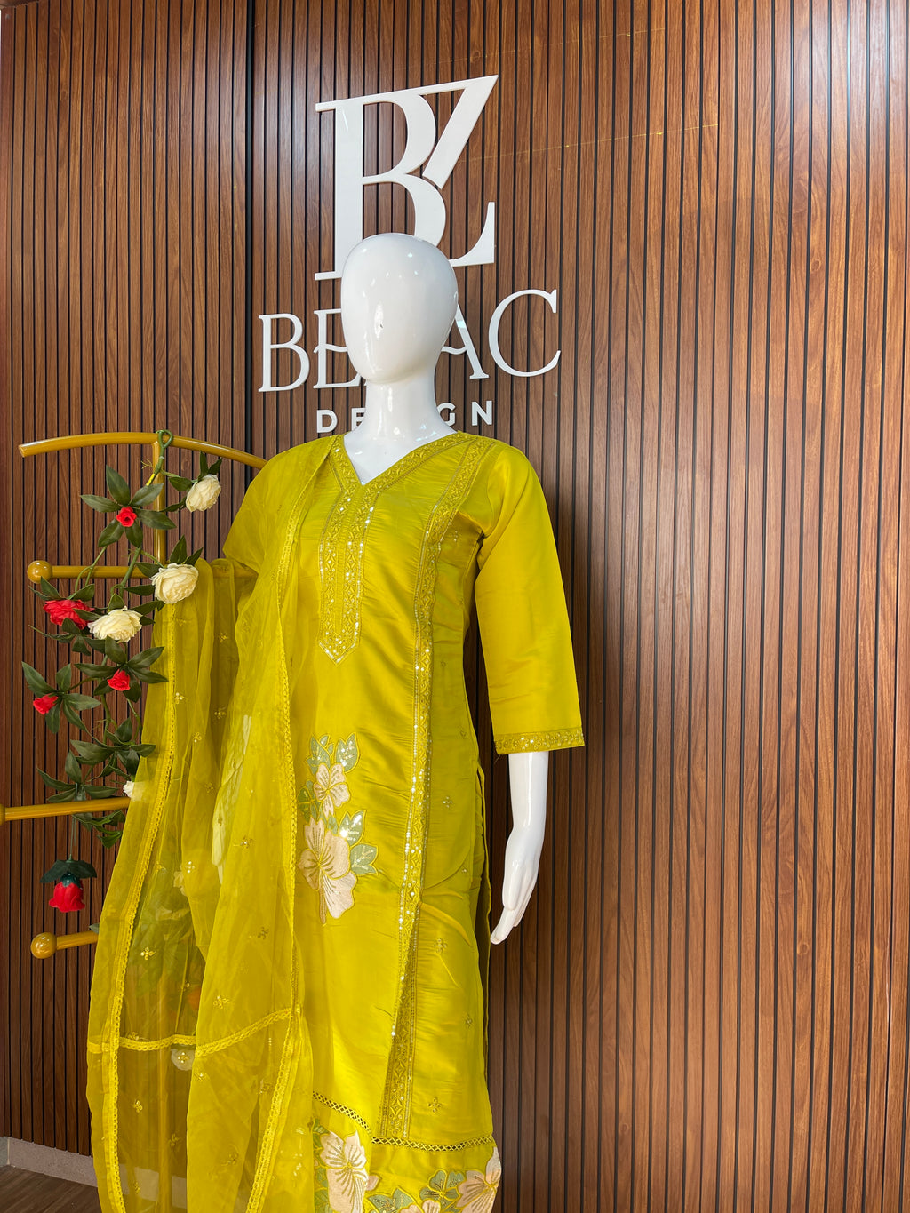 Salwar set in Cotton Modal fabric.