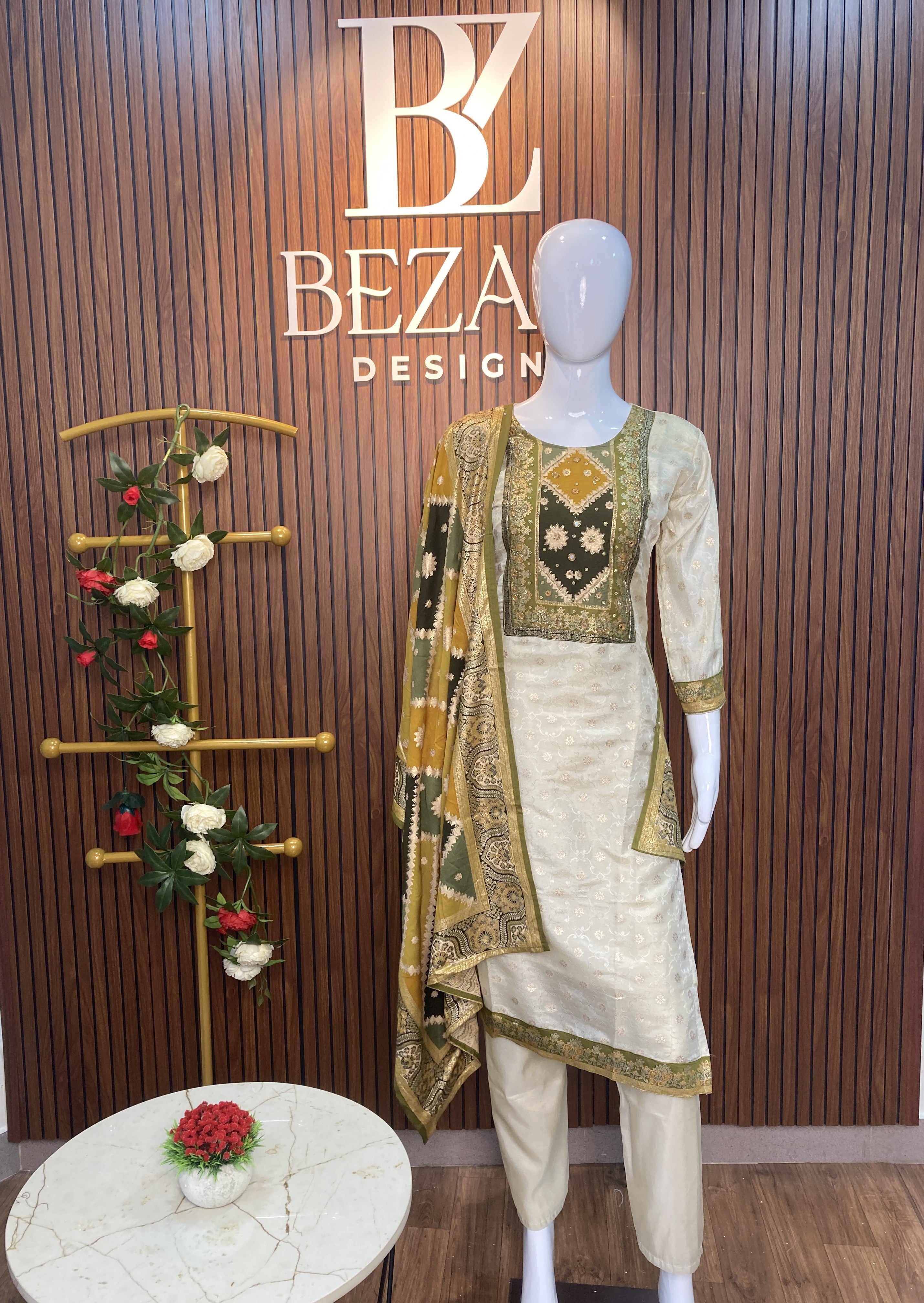 Salwar Set- Tissue Jacquard