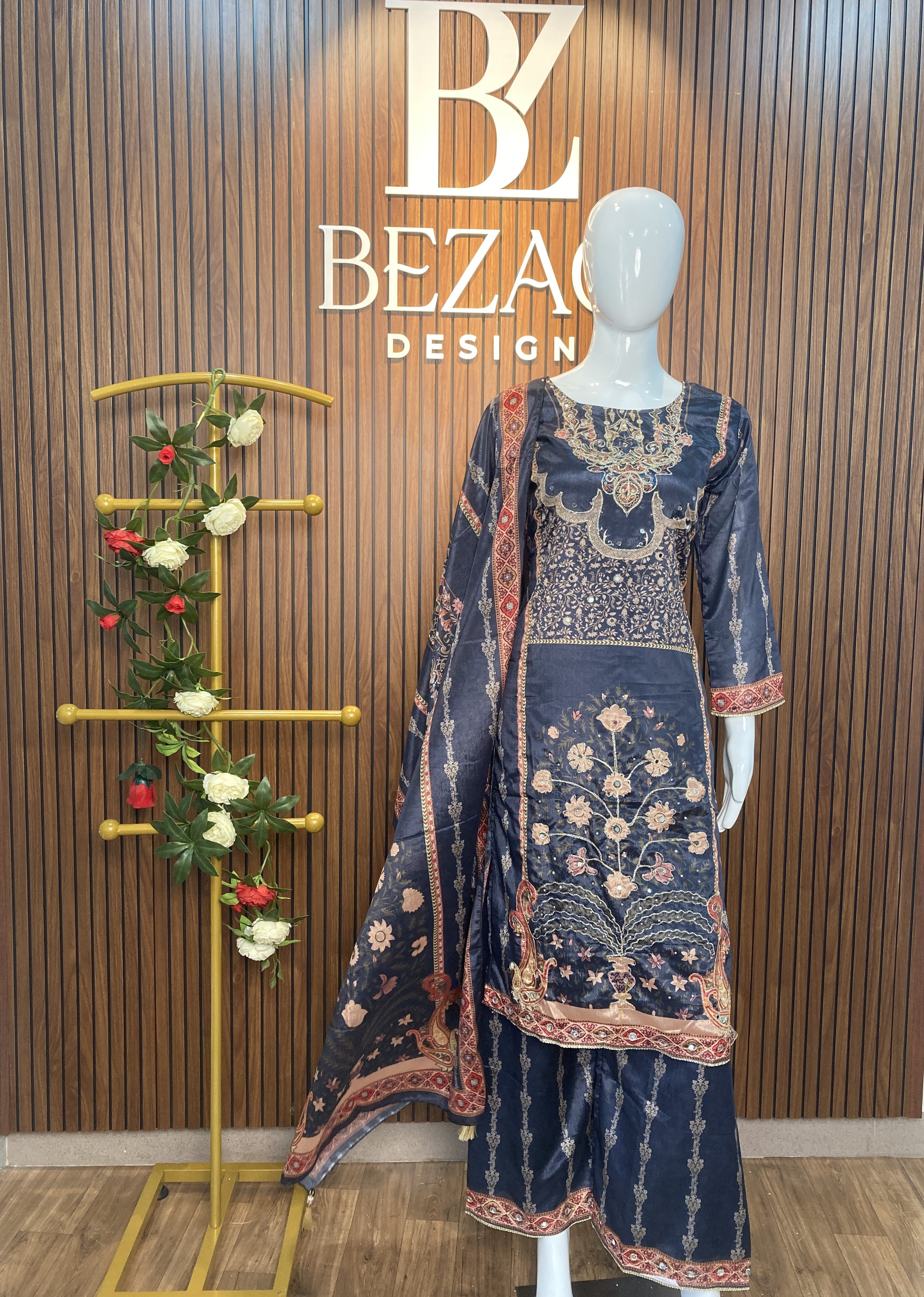 Salwar set in Modal silk.