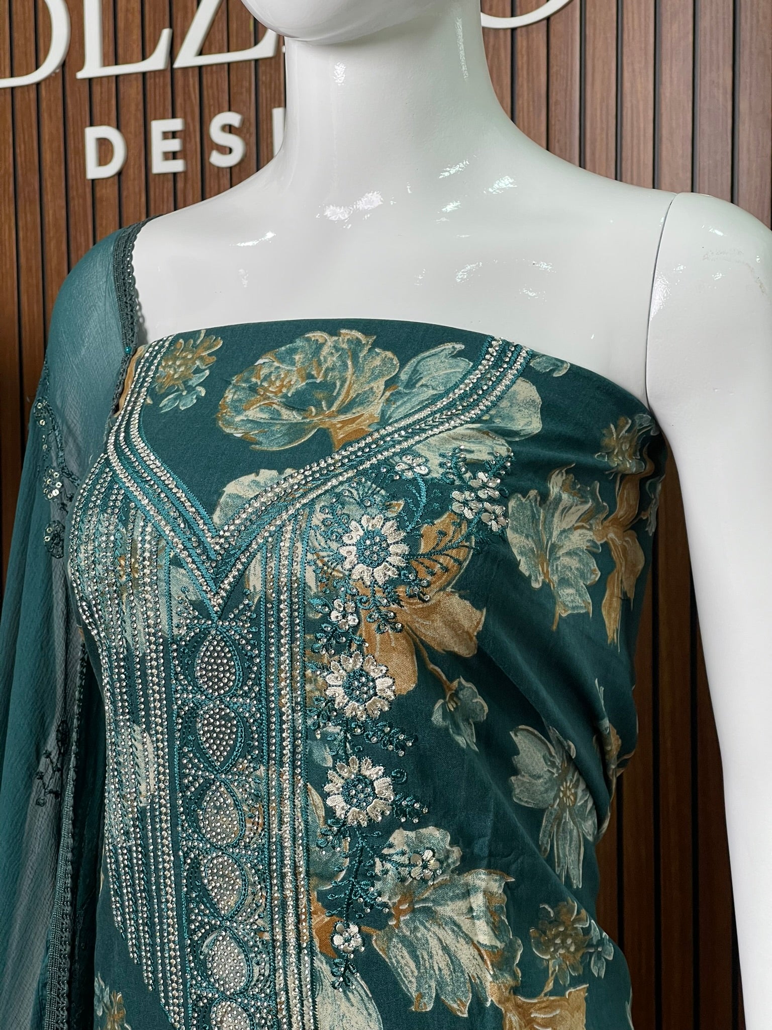 Unstitched Salwar Set