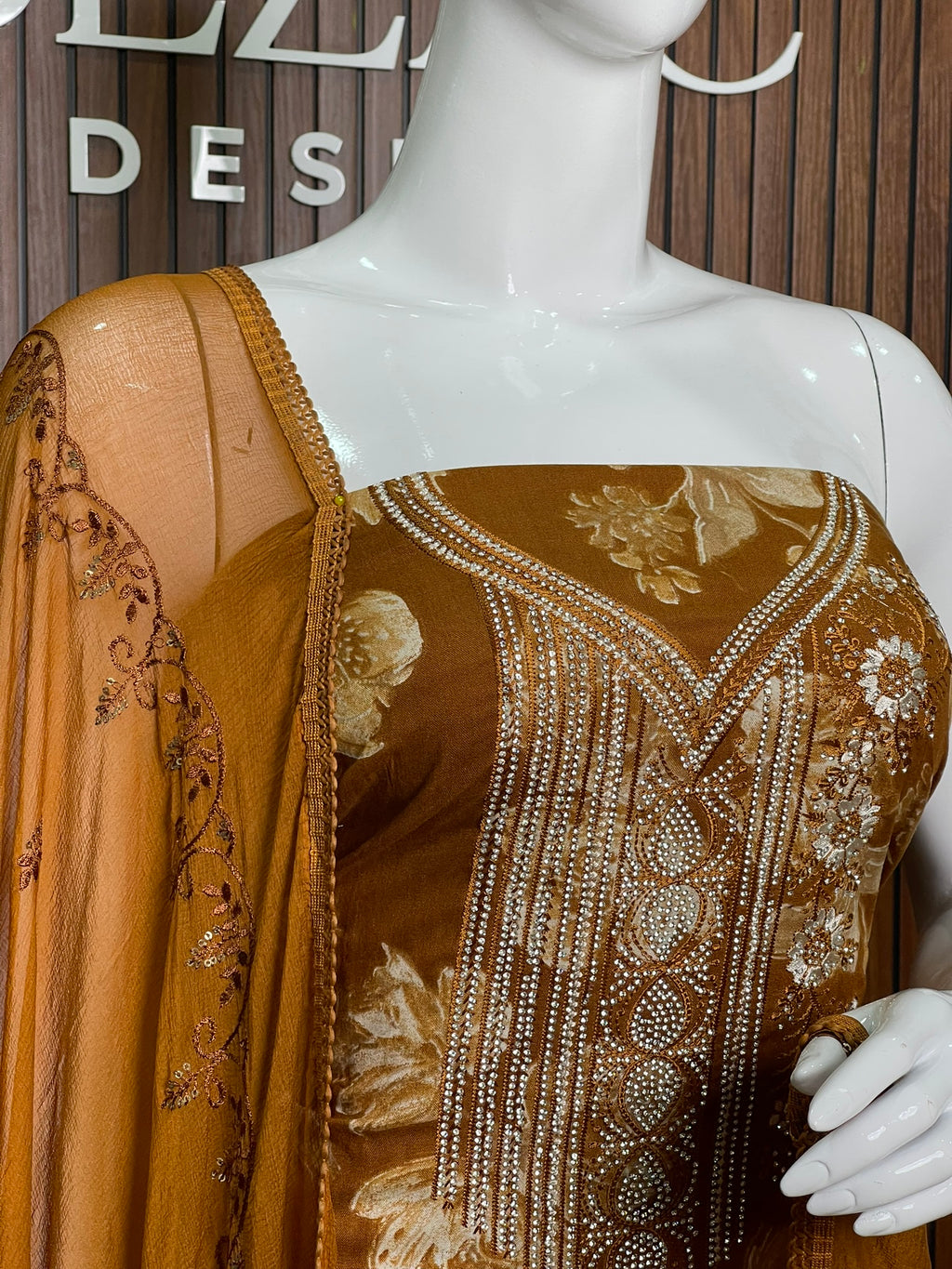 Unstitched Salwar Set