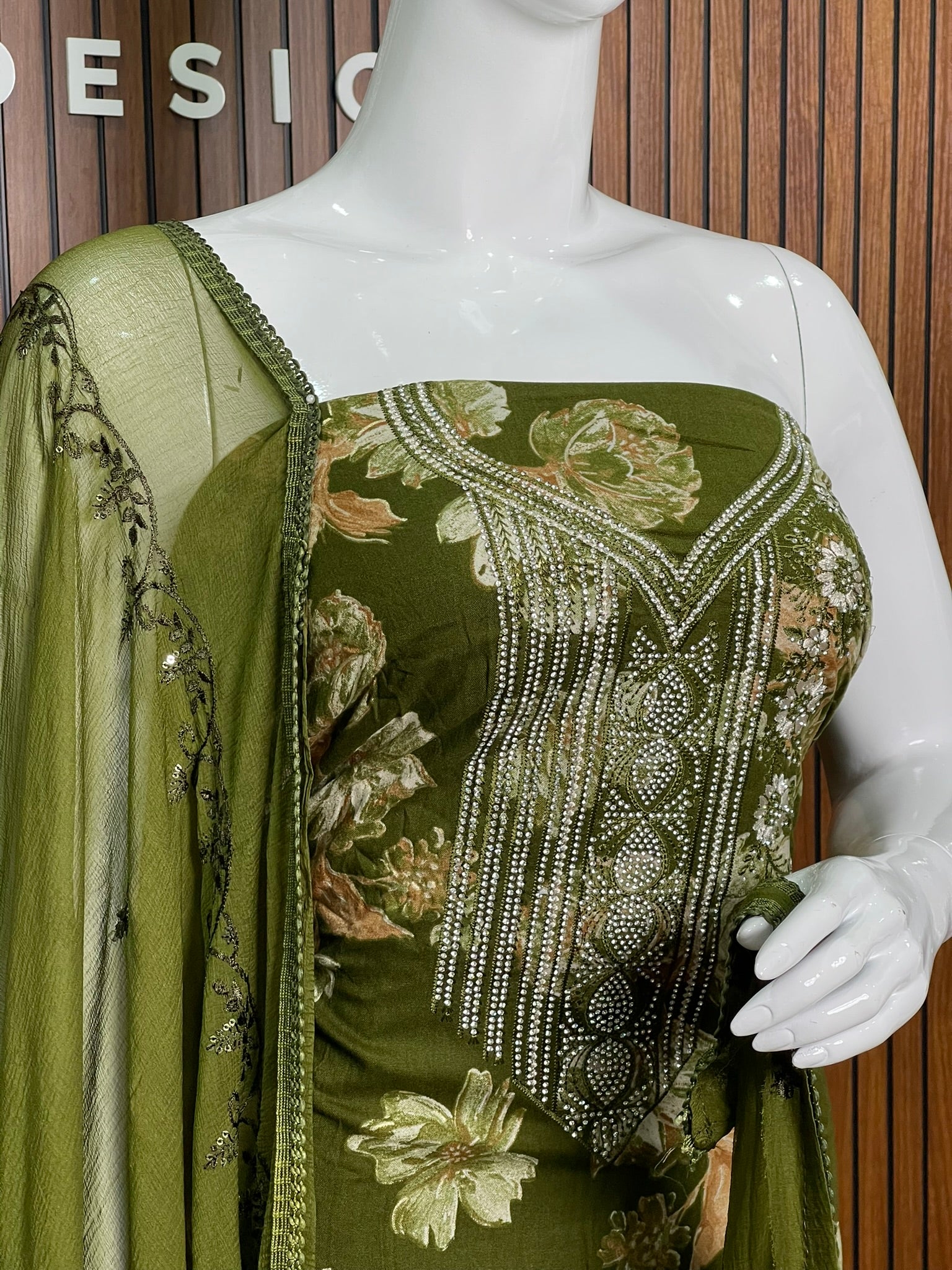 Unstitched Salwar Set