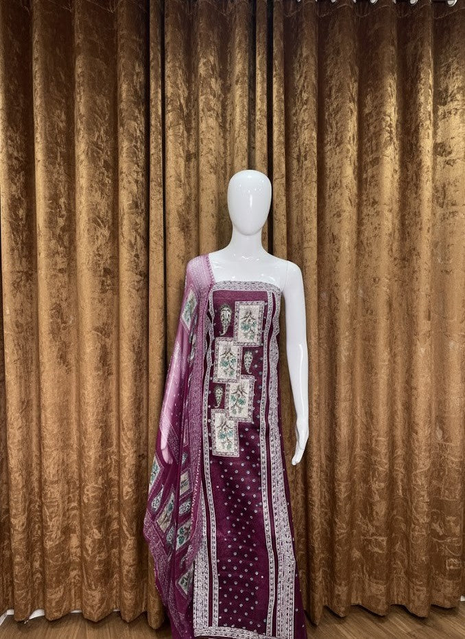 Unstitched Salwar Set