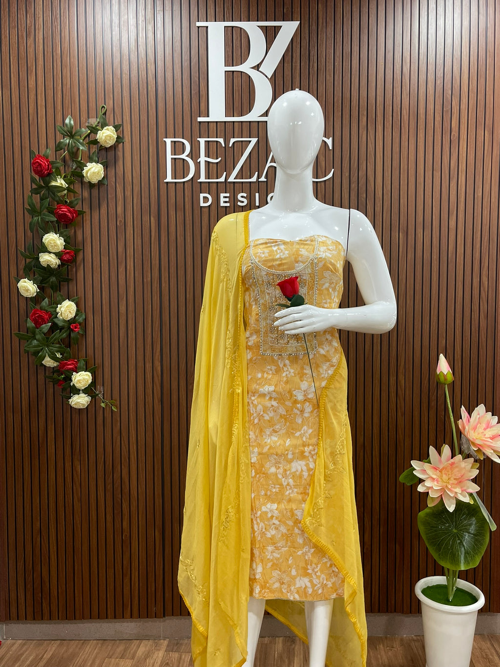 Unstitched Salwar Set